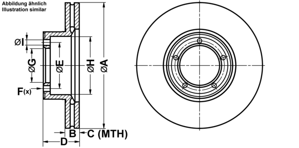 ATE Bremsensatz, Scheibenbremse ijf1416j84 Vorderachse belüftet 271mm 22mm für VAUXHALL OPEL PORSCHE