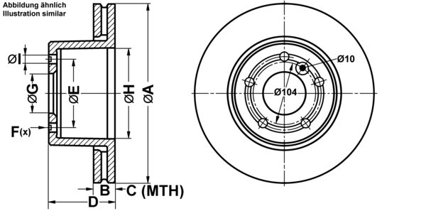 ATE Bremsensatz, Scheibenbremse ijf1418958 Vorderachse belüftet 297mm 25mm für LAND ROVER