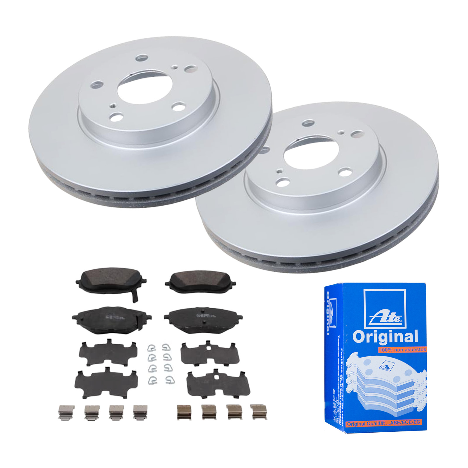 ATE Bremsensatz, Scheibenbremse ijf141a9h3 Vorderachse belüftet 277mm 26mm für TOYOTA