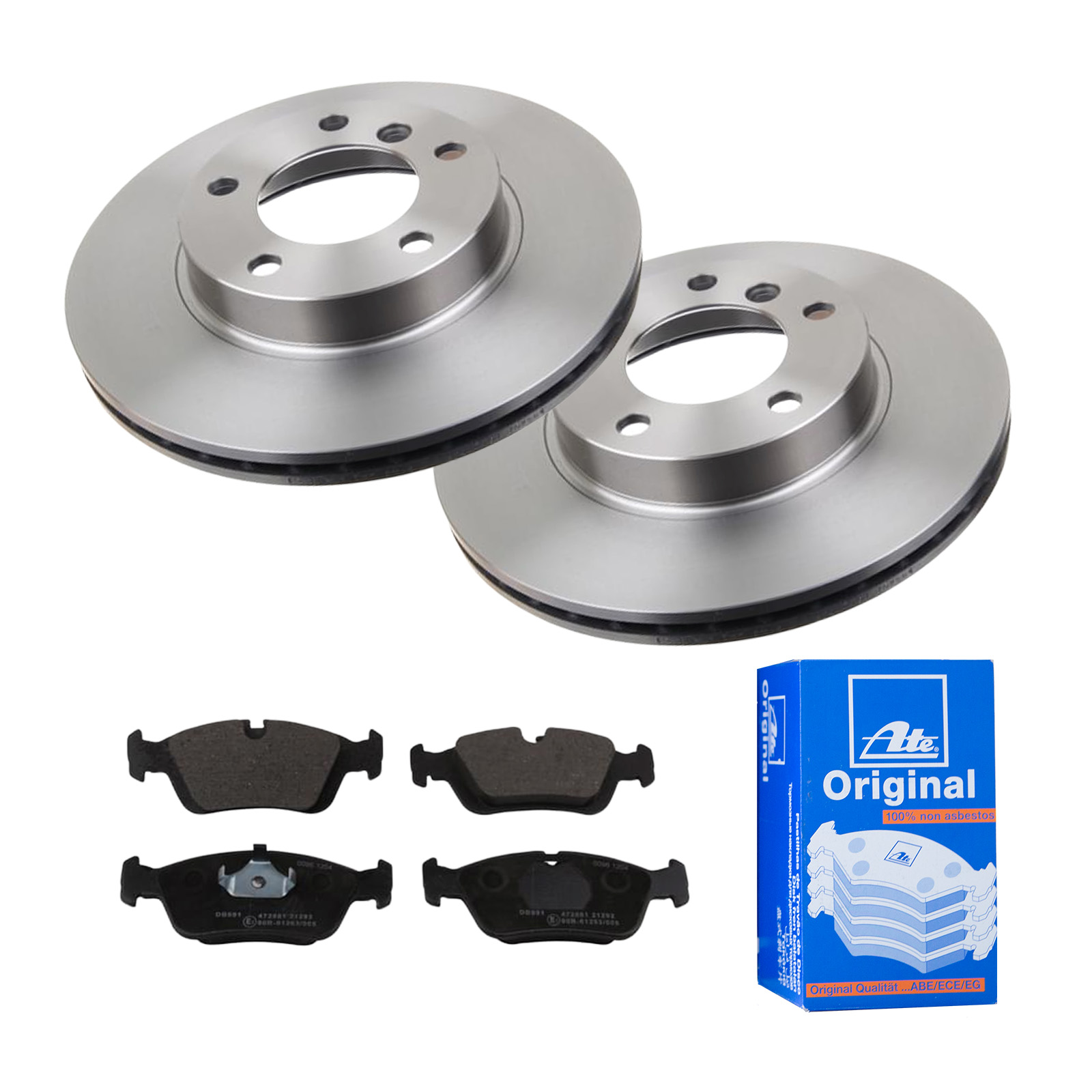 ATE Bremsensatz, Scheibenbremse ijf141dlr3 Vorderachse belüftet 286mm 22mm für BMW