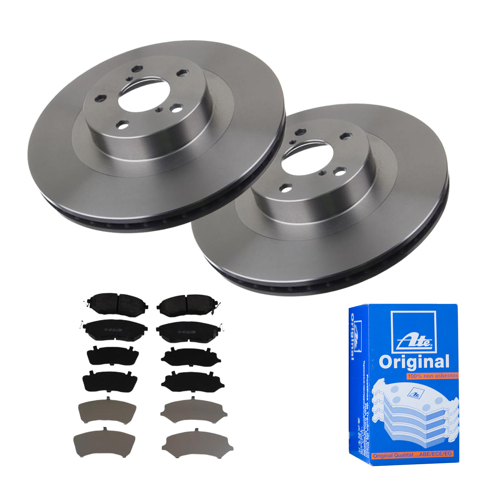 ATE Bremsensatz, Scheibenbremse ijf141dma5 Vorderachse belüftet 293mm 24mm für SUBARU