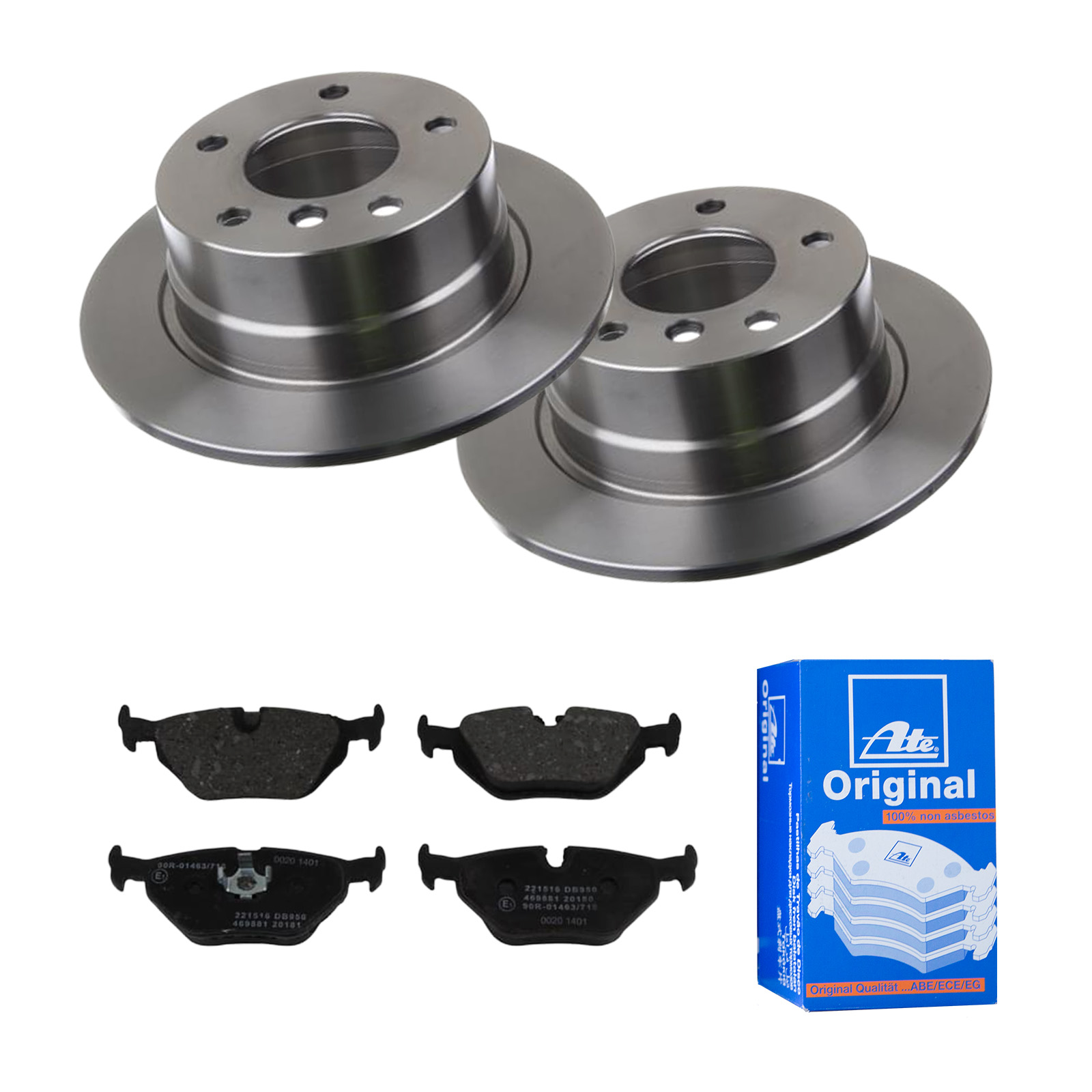 ATE Bremsensatz, Scheibenbremse ijf141dnn5 Hinterachse Voll 272mm 10mm für SAAB BMW ROVER