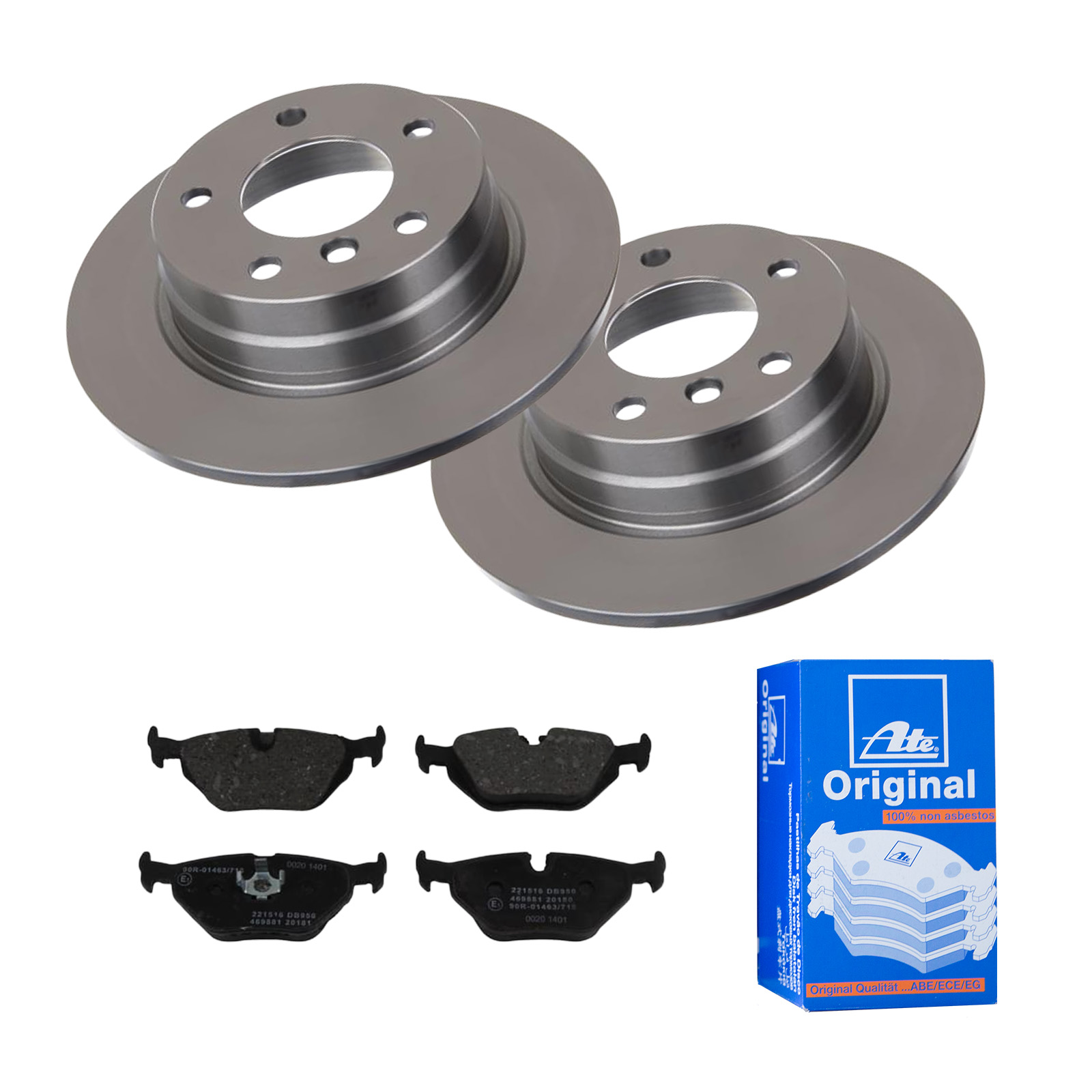 ATE Bremsensatz, Scheibenbremse ijf141dof3 Hinterachse Voll 280mm 10mm für SAAB BMW ROVER