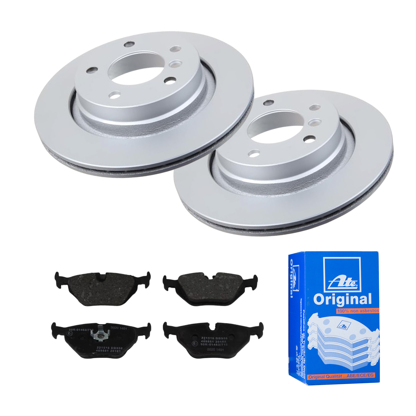 ATE Bremsensatz, Scheibenbremse ijf141dpq3 Hinterachse belüftet 294mm 19mm für SAAB BMW MG ROVER