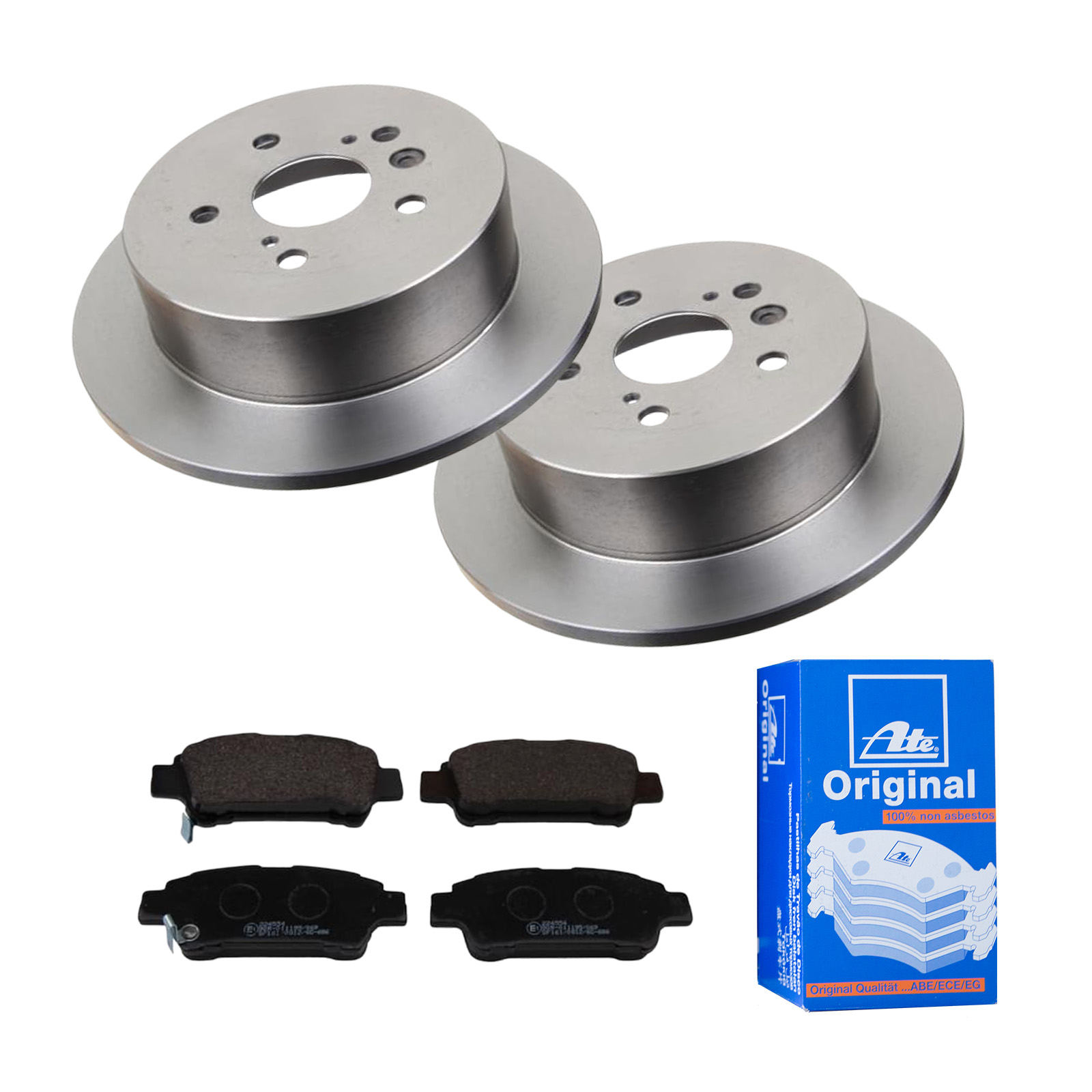 ATE Bremsensatz, Scheibenbremse ijf141dqi1 Hinterachse Voll 291mm 12mm für TOYOTA