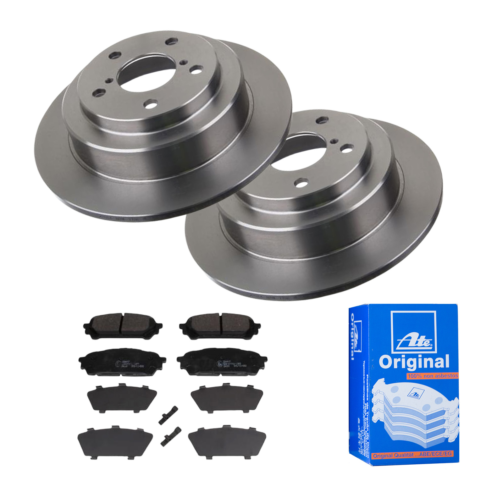 ATE Bremsensatz, Scheibenbremse ijf141dra9 Hinterachse Voll 266mm 10mm für SUBARU