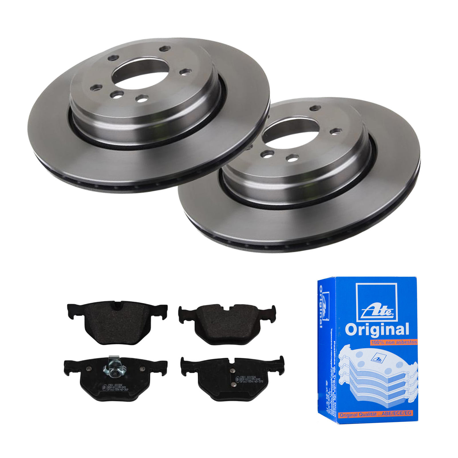ATE Bremsensatz, Scheibenbremse ijf141dtt3 Hinterachse belüftet 320mm 20mm für BMW