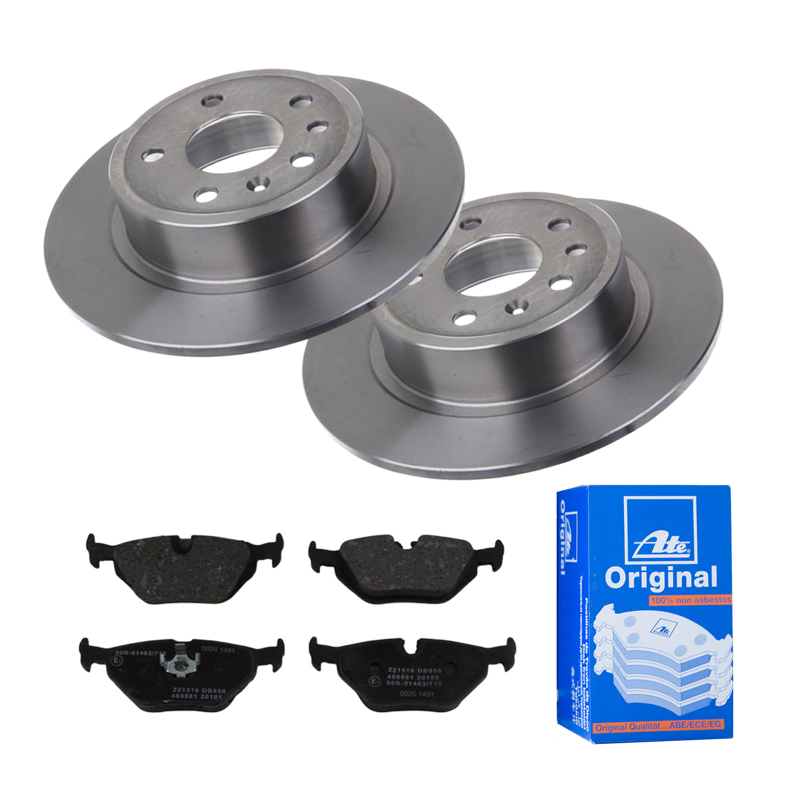 ATE Bremsensatz, Scheibenbremse ijf141dw67 Hinterachse Voll 286mm 10mm für SAAB BMW MG ROVER