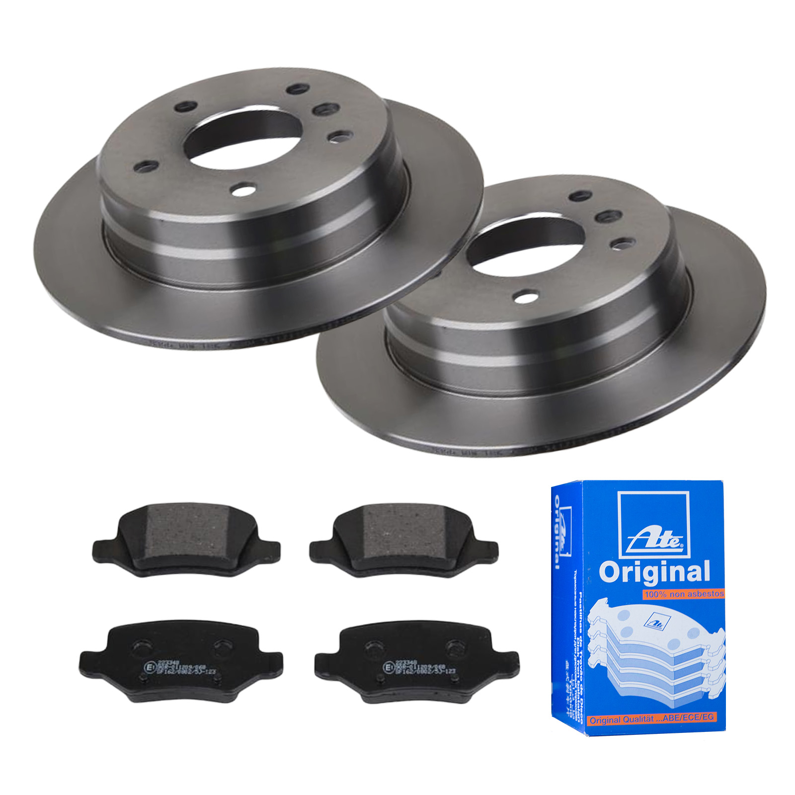 ATE Bremsensatz, Scheibenbremse ijf141e1h7 Hinterachse Voll 258mm 8mm für MERCEDES-BENZ