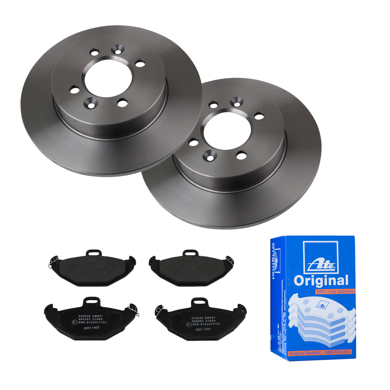 ATE ijf141e3m5 Hinterachse Voll 265mm 10mm für RENAULT