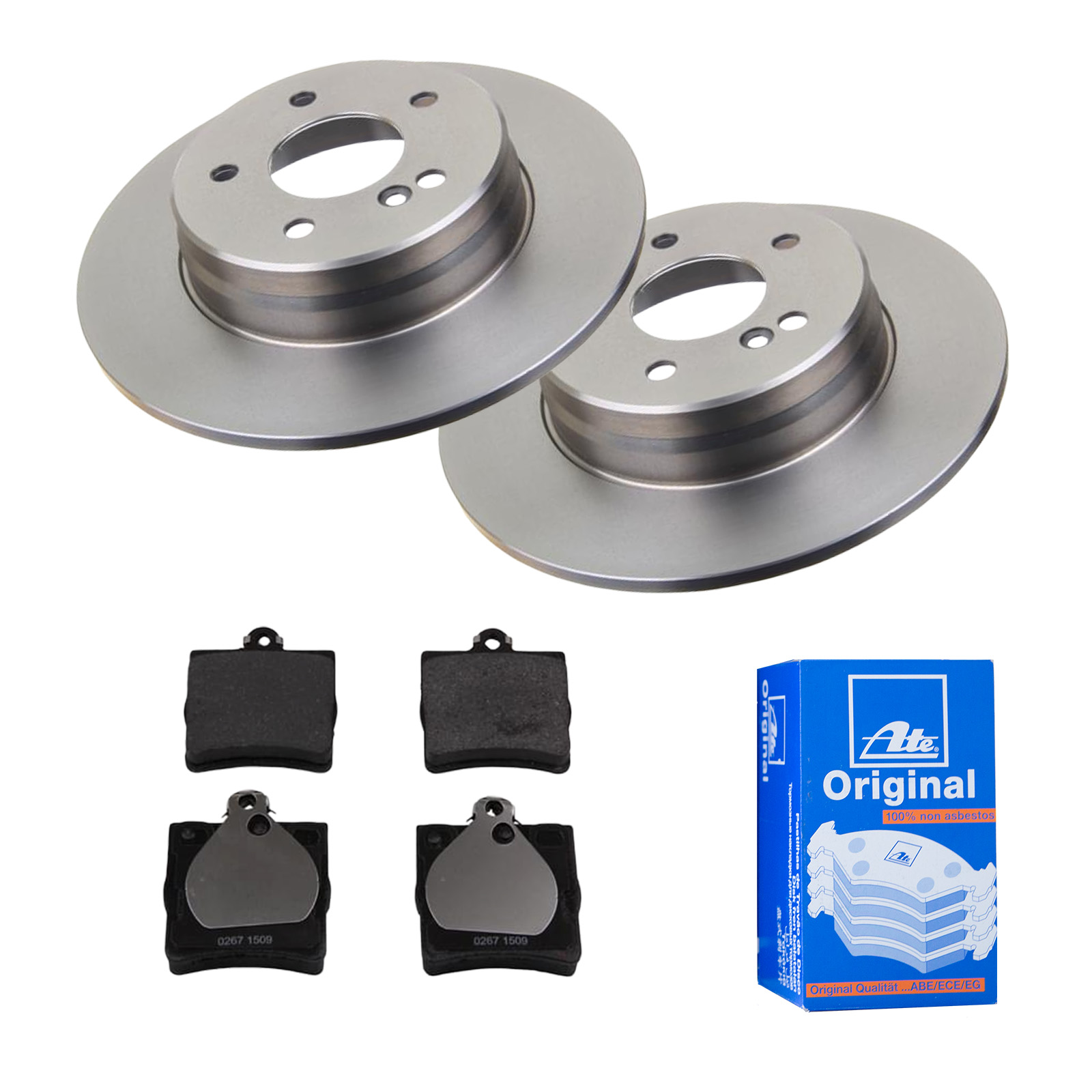 ATE Bremsensatz, Scheibenbremse ijf141e4e3 Hinterachse Voll 290mm 10mm für MERCEDES-BENZ CHRYSLER