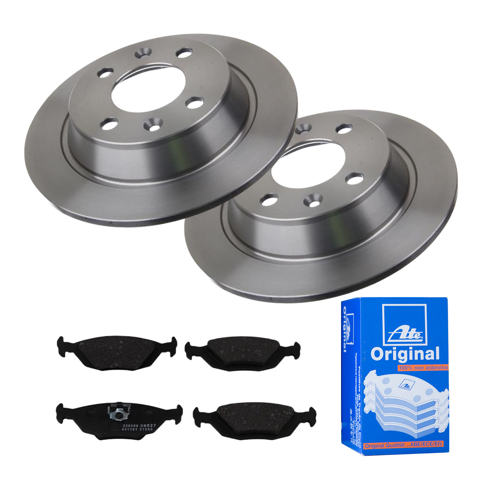 ATE Bremsensatz, Scheibenbremse ijf141e4o9 Hinterachse Voll 258mm 9mm für VOLVO SAAB