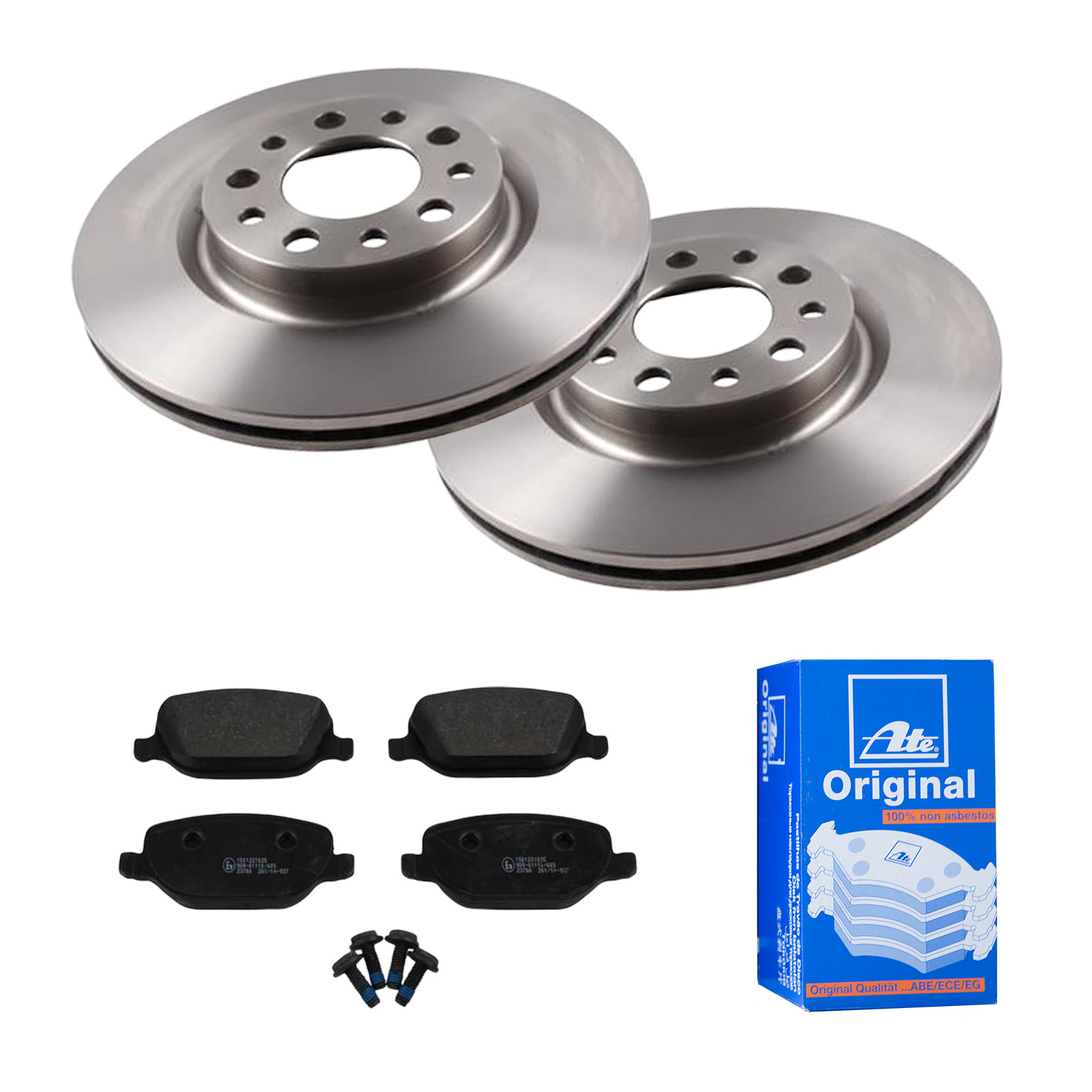 ATE Bremsensatz, Scheibenbremse ijf141e4y5 Hinterachse belüftet 292mm 22mm für FIAT