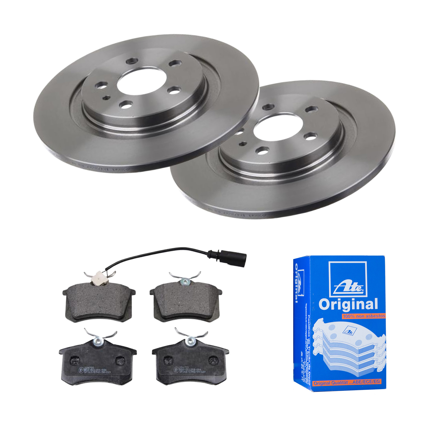 ATE Bremsensatz, Scheibenbremse ijf141e5y9 Hinterachse Voll 272mm 12mm für PEUGEOT CITROËN FORD FIAT VAG