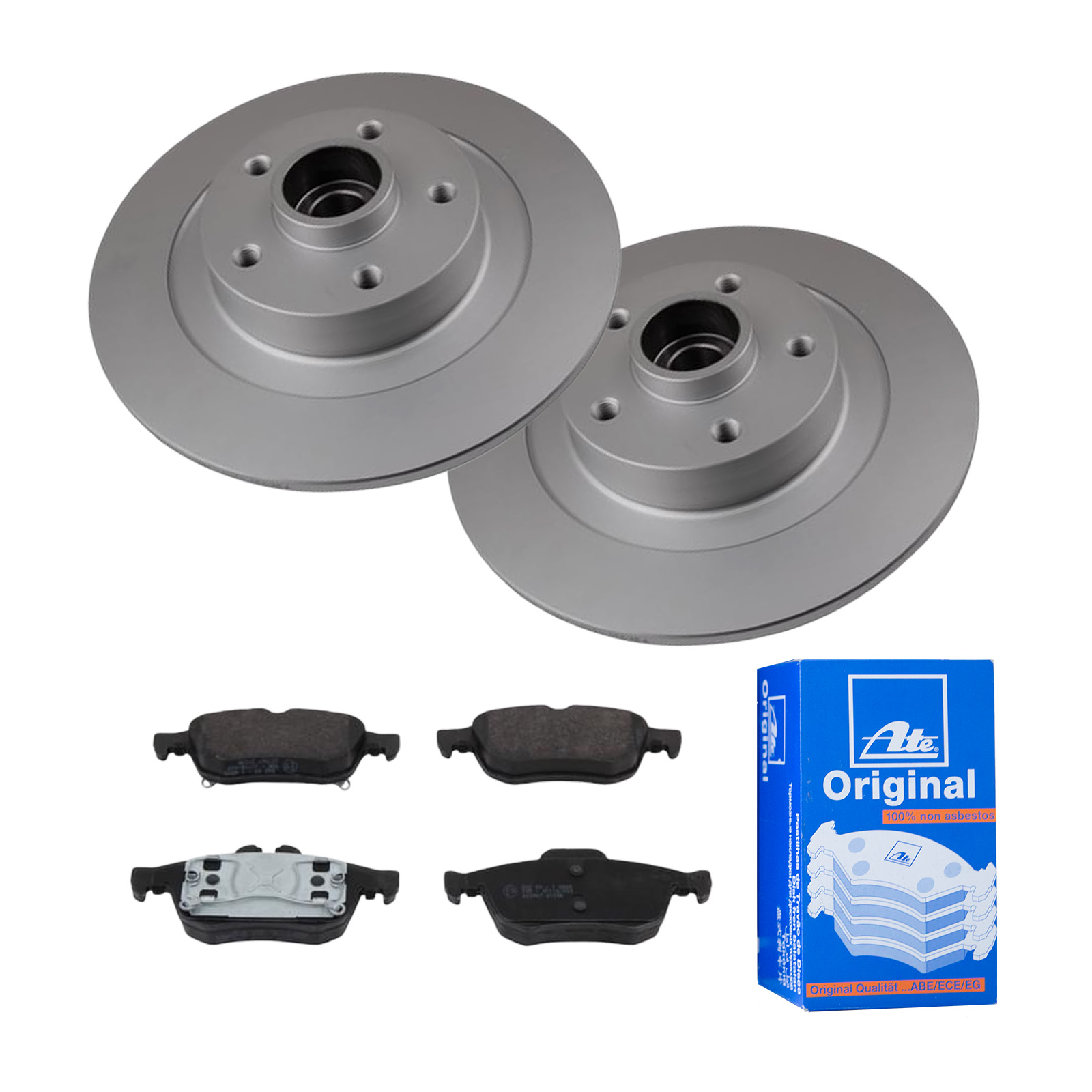 ATE Bremsensatz, Scheibenbremse ijf141e911 Hinterachse Voll 300mm 11mm für RENAULT