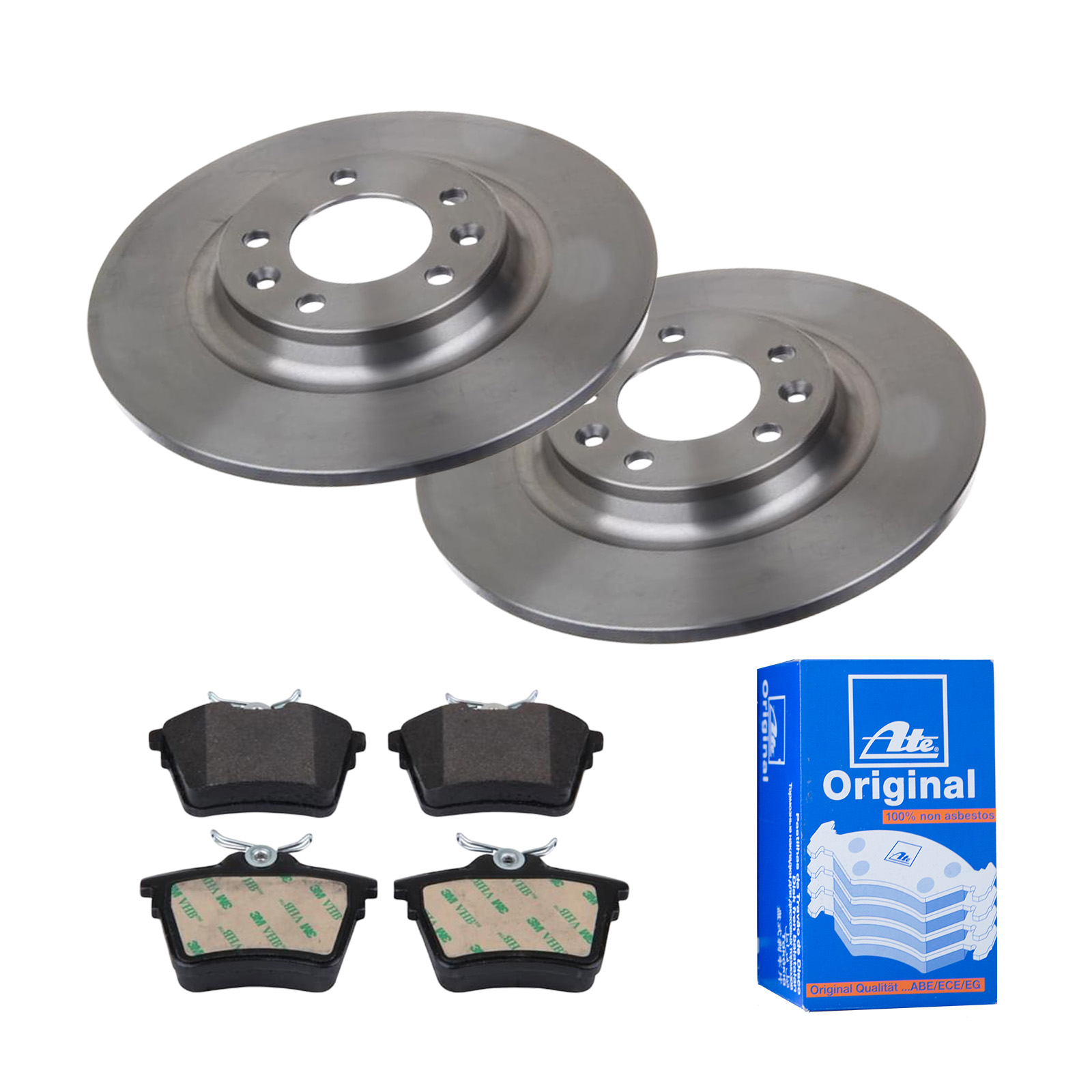 ATE Bremsensatz, Scheibenbremse ijf141e9l3 Hinterachse Voll 290mm 12mm für CITROËN PEUGEOT