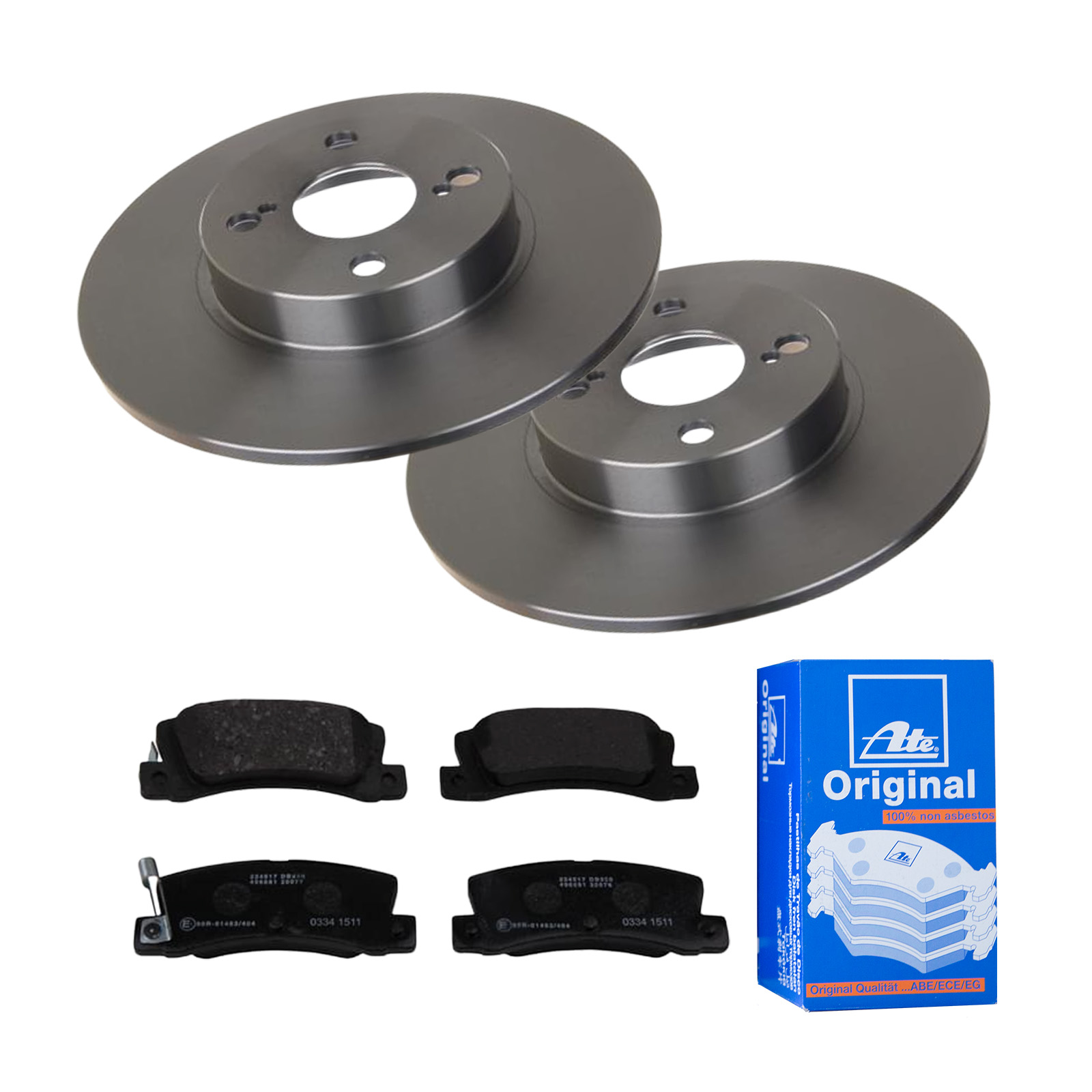 ATE ijf141ea45 Hinterachse Voll 266mm 9mm für TOYOTA