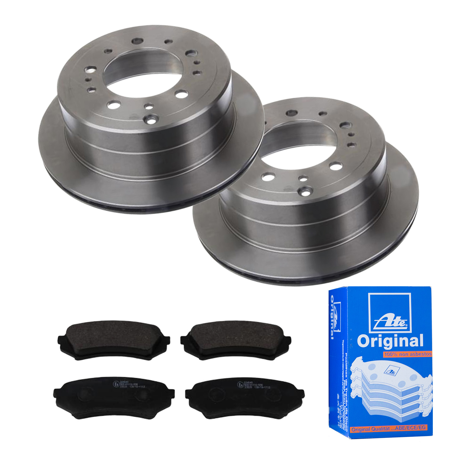 ATE Bremsensatz, Scheibenbremse ijf141eau3 Hinterachse belüftet 329mm 18mm für TOYOTA LEXUS