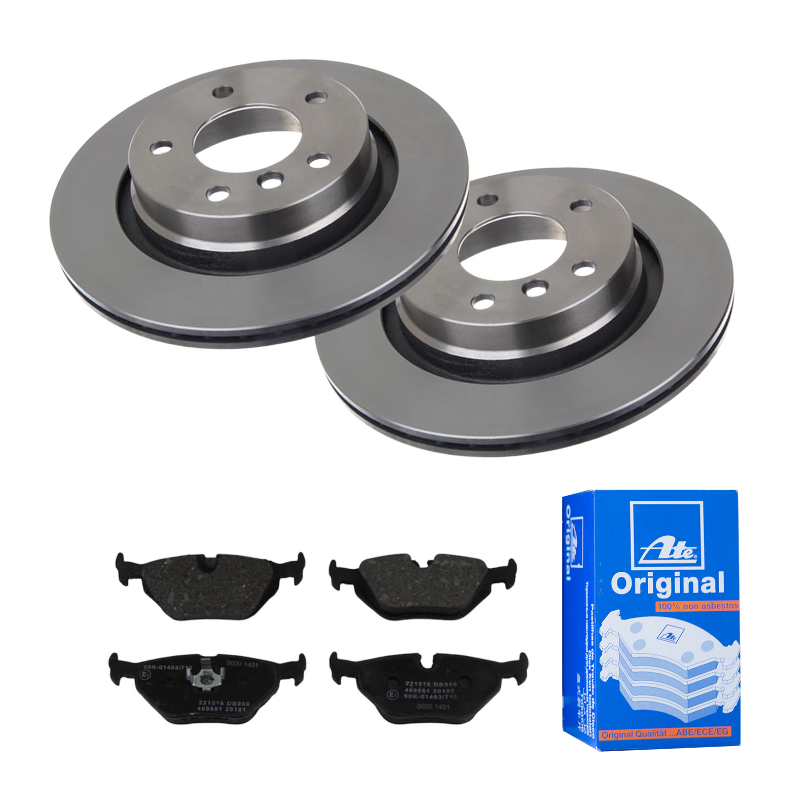 ATE Bremsensatz, Scheibenbremse ijf141ebw7 Hinterachse belüftet 294mm 18mm für SAAB BMW MG ROVER