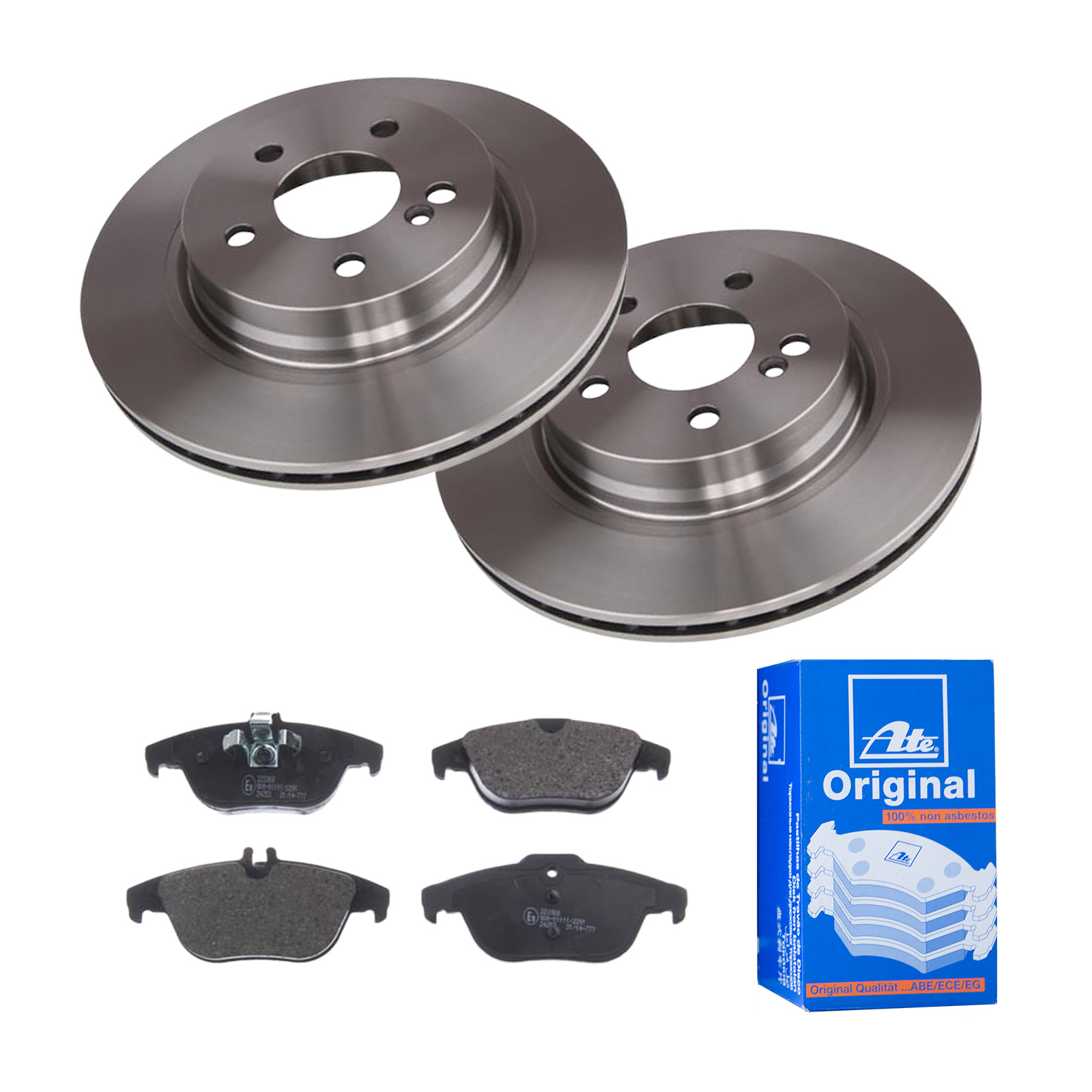 ATE Bremsensatz, Scheibenbremse ijf141ed01 Hinterachse belüftet 300mm 22mm für MERCEDES-BENZ MAYBACH