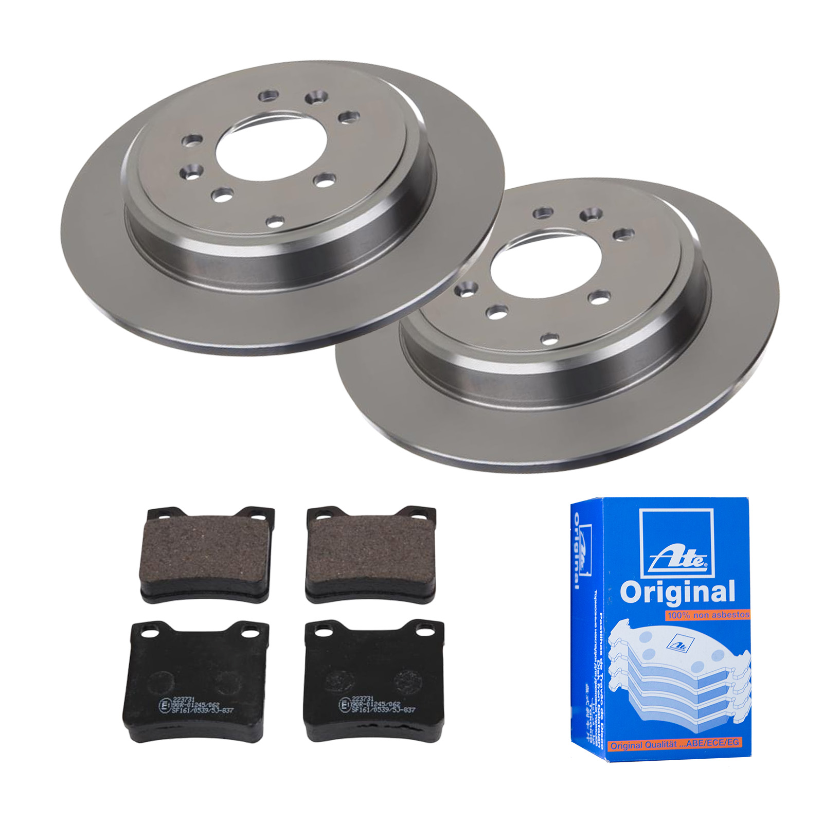 ATE Bremsensatz, Scheibenbremse ijf141eft7 Hinterachse Voll 290mm 10mm für PEUGEOT