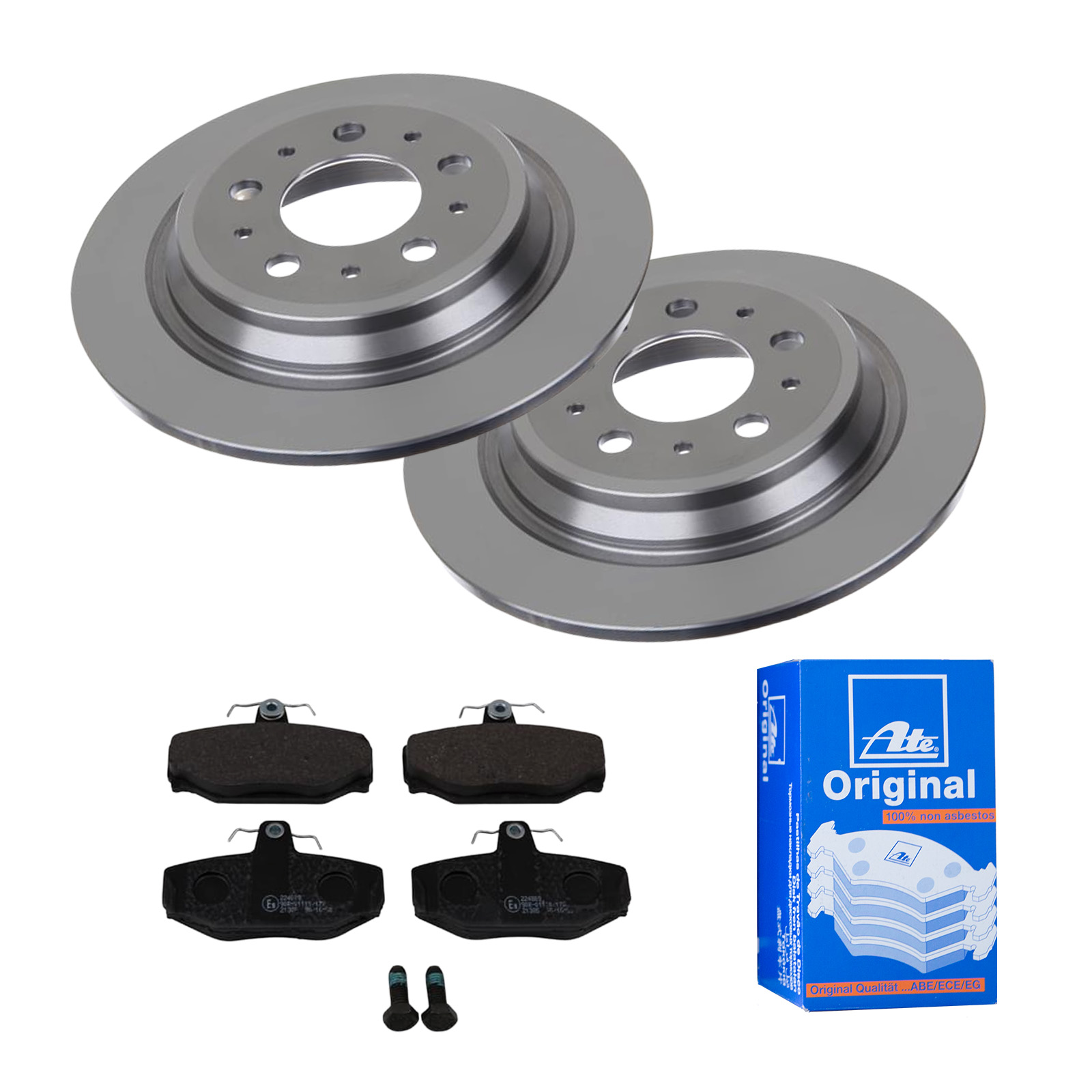 ATE Bremsensatz, Scheibenbremse ijf141ehu5 Hinterachse Voll 283mm 10mm für VOLVO