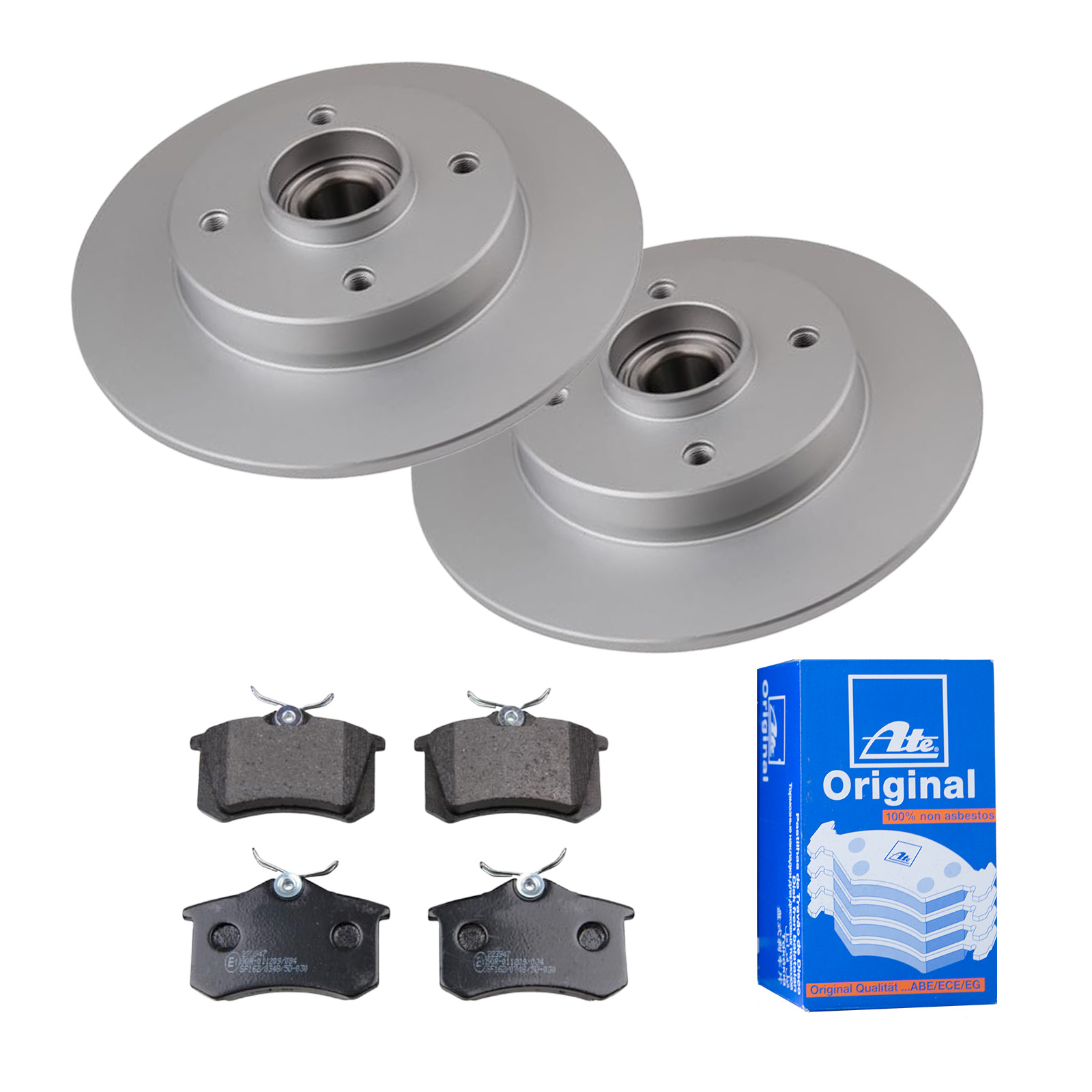 ATE Bremsensatz, Scheibenbremse ijf141eie7 Hinterachse Voll 249mm 9mm für PEUGEOT CITROËN VAUXHALL RENAULT