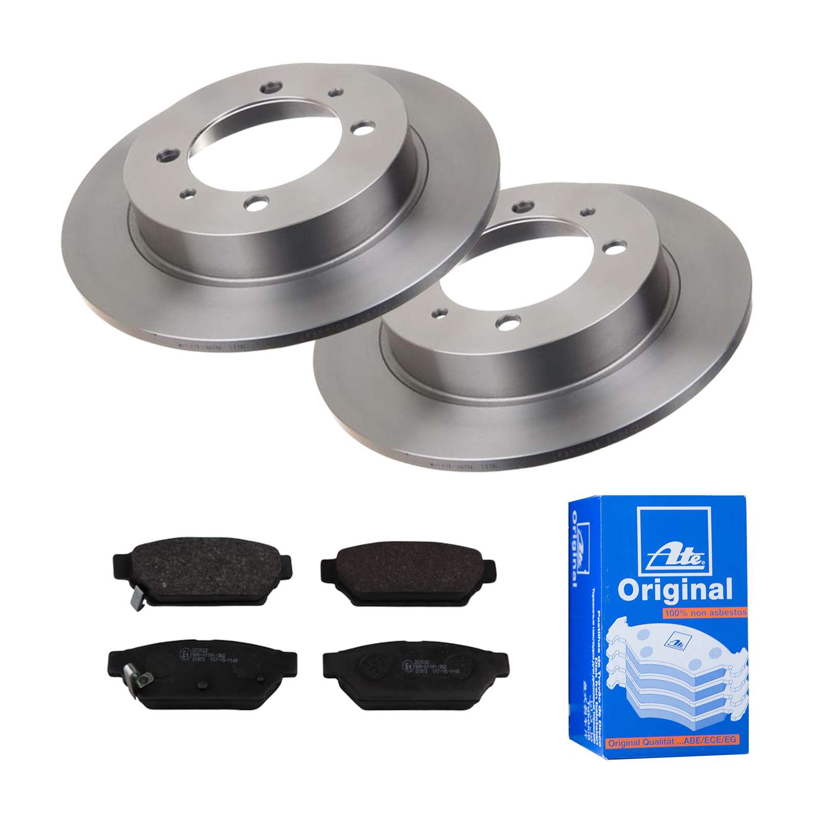 ATE Bremsensatz, Scheibenbremse ijf141ejf1 Hinterachse Voll 260mm 10mm für VOLVO MITSUBISHI PROTON