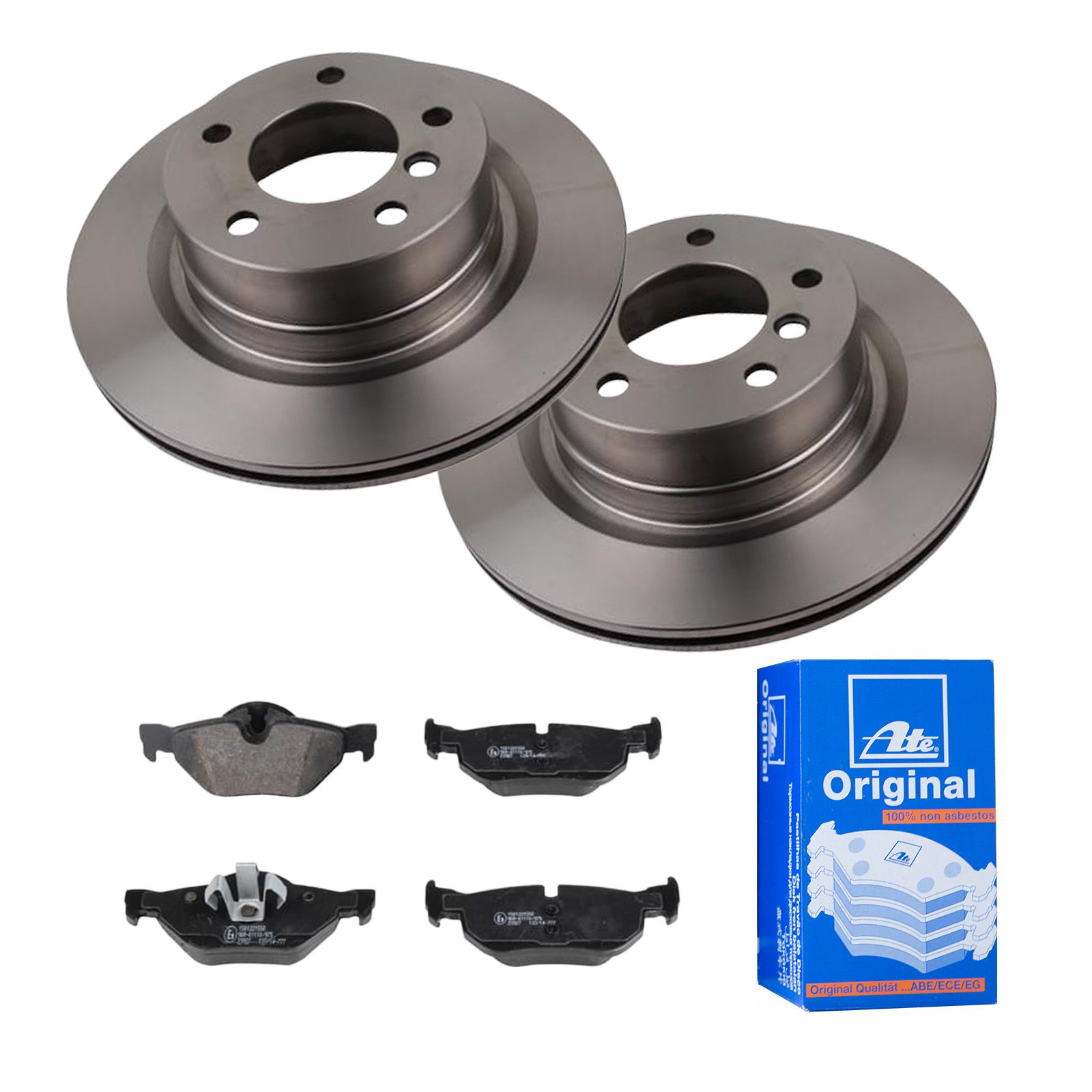 ATE Bremsensatz, Scheibenbremse ijf141ek89 Hinterachse belüftet 300mm 20mm für BMW