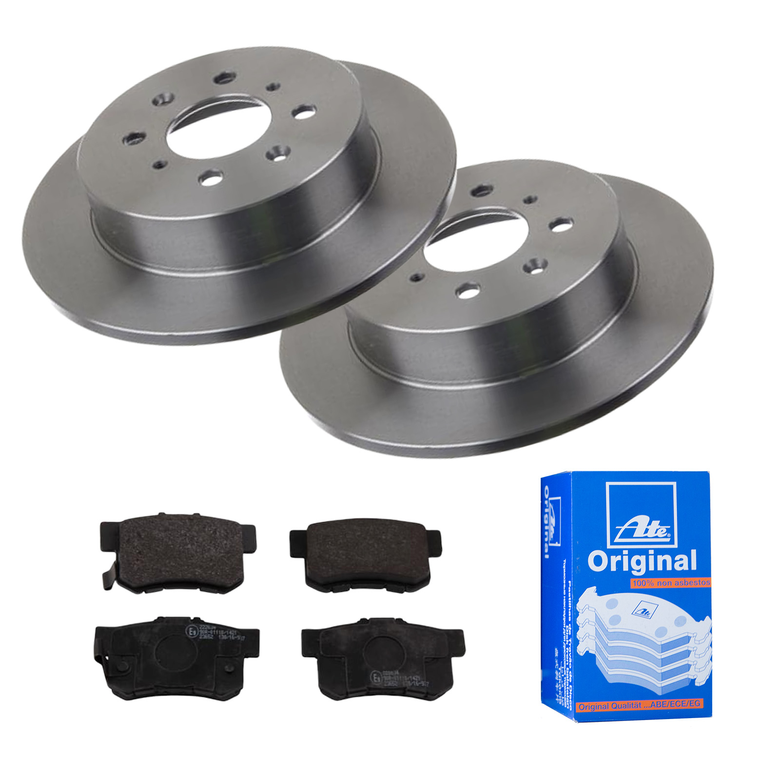 ATE Bremsensatz, Scheibenbremse ijf141eki5 Hinterachse Voll 260mm 9mm für FIAT HONDA SUZUKI ROVER MG