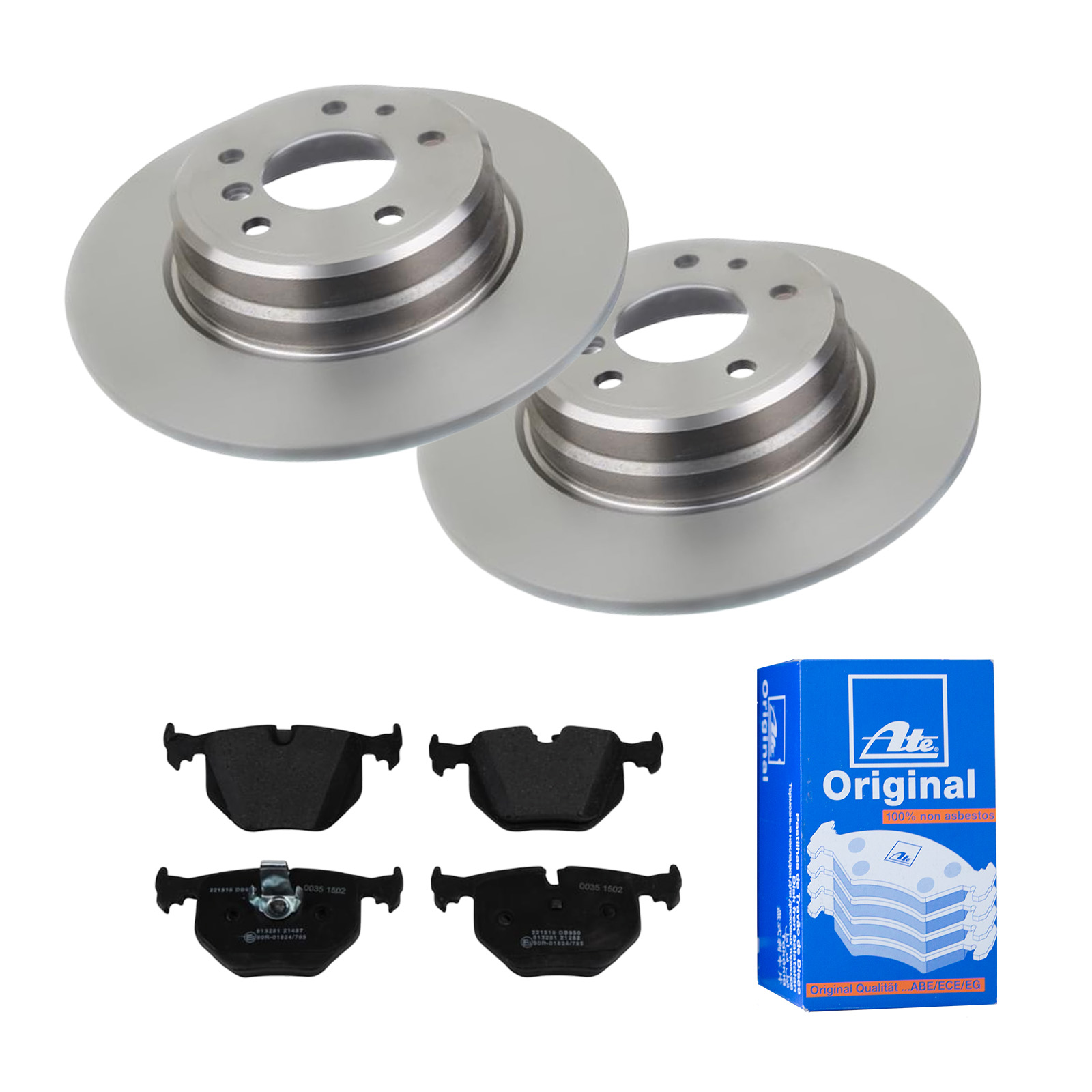 ATE Bremsensatz, Scheibenbremse ijf141ekr1 Hinterachse Voll 324mm 12mm für BMW LAND ROVER