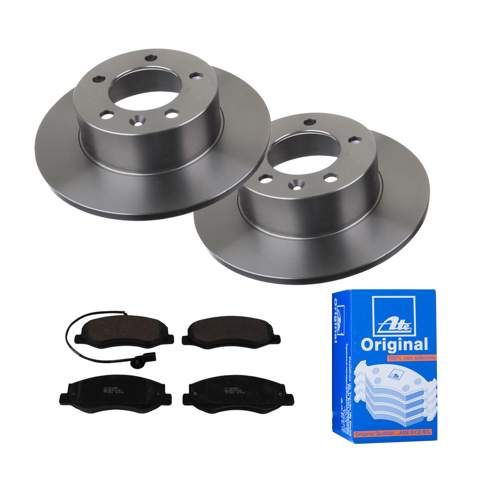 ATE Bremsensatz, Scheibenbremse ijf141em81 Hinterachse Voll 305mm 12mm für OPEL RENAULT NISSAN