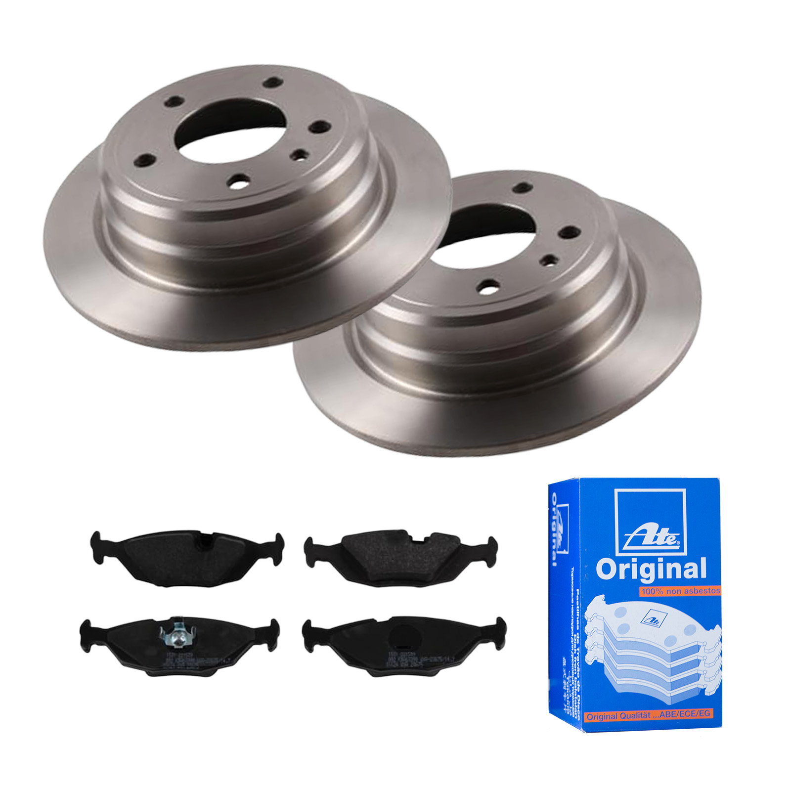 ATE Bremsensatz, Scheibenbremse ijf141epc3 Hinterachse Voll 284mm 10mm für BMW