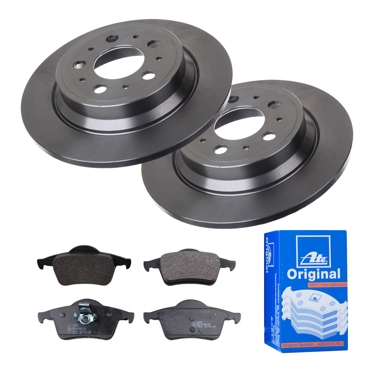 ATE Bremsensatz, Scheibenbremse ijf141ere1 Hinterachse Voll 288mm 11mm für VOLVO