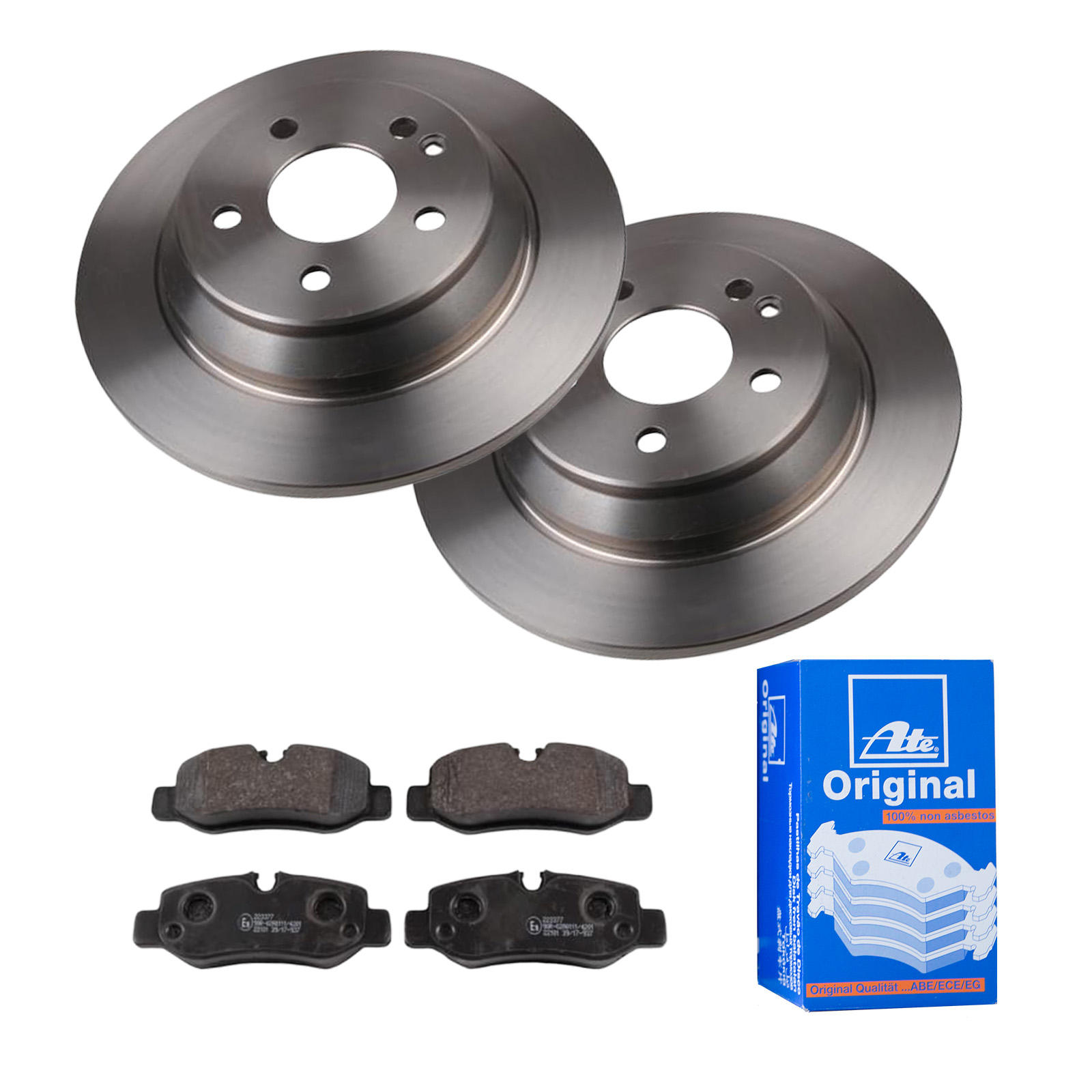 ATE Bremsensatz, Scheibenbremse ijf141eso1 Hinterachse Voll 300mm 12mm für MERCEDES-BENZ VAG