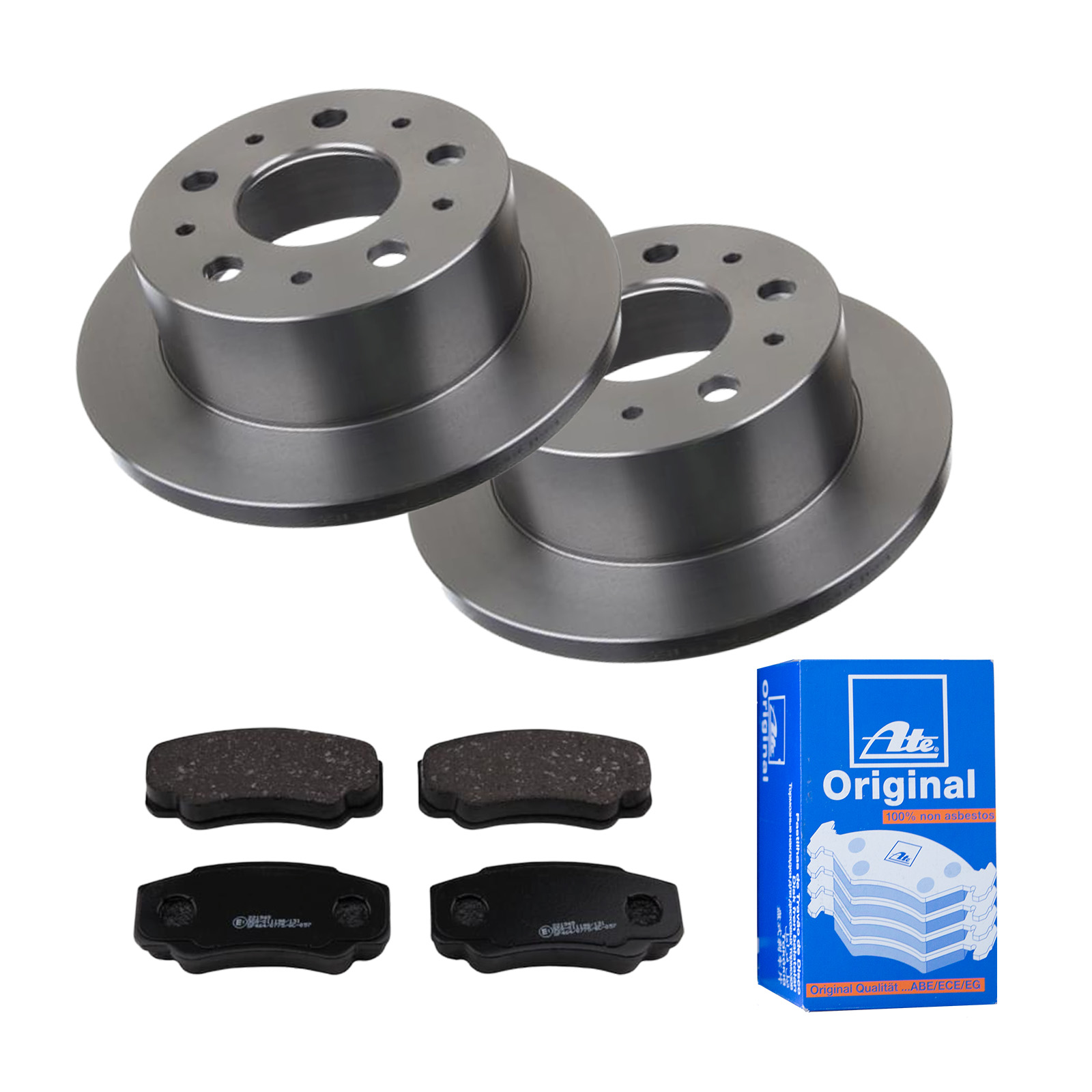 ATE Bremsensatz, Scheibenbremse ijf141esy7 Hinterachse Voll 280mm 16mm für PEUGEOT CITROËN FIAT