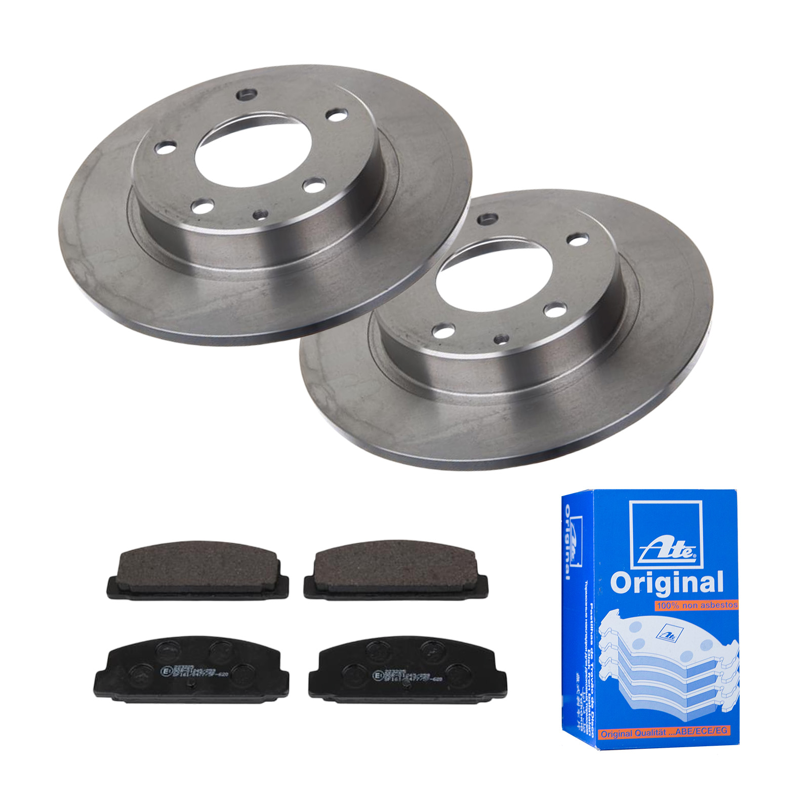 ATE Bremsensatz, Scheibenbremse ijf141eu01 Hinterachse Voll 261mm 10mm für FORD MAZDA