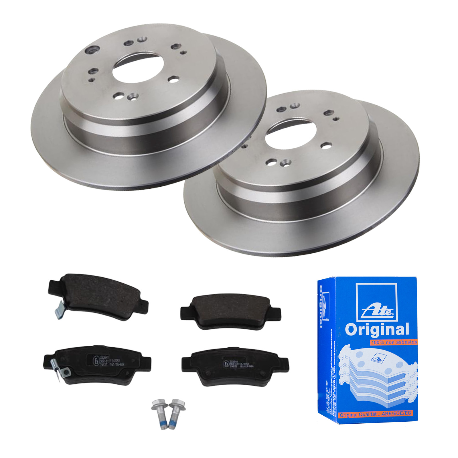 ATE Bremsensatz, Scheibenbremse ijf141eua7 Hinterachse Voll 302mm 10mm für HONDA