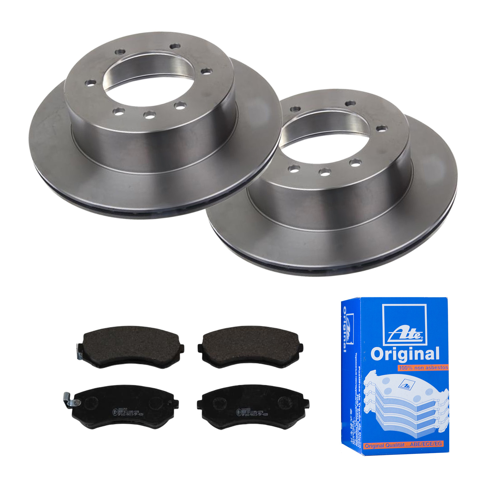 ATE Bremsensatz, Scheibenbremse ijf141ewc5 Hinterachse belüftet 316mm 18mm für NISSAN