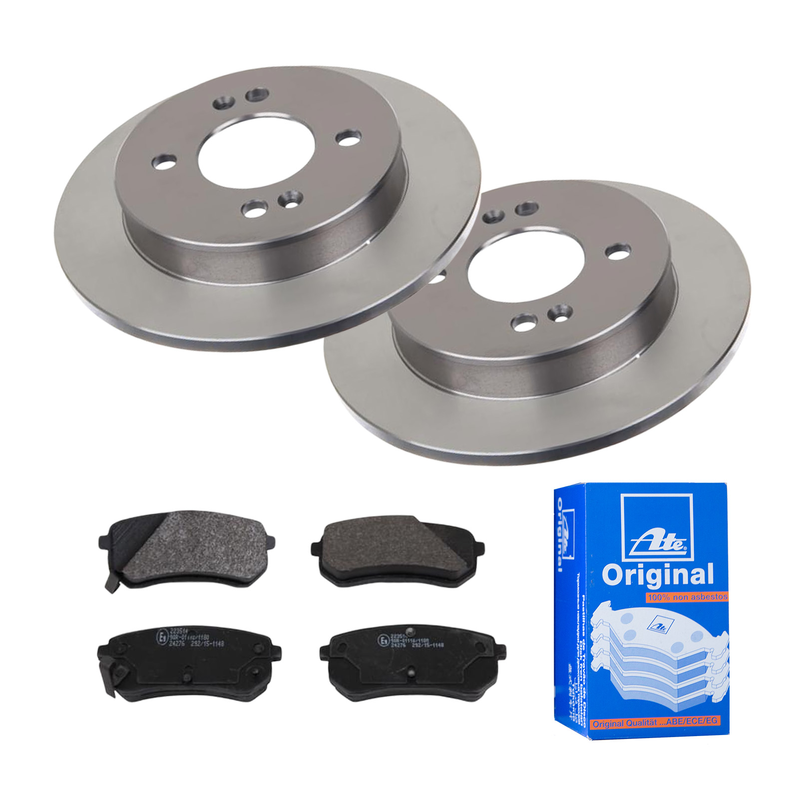 ATE Bremsensatz, Scheibenbremse ijf141ewu7 Hinterachse Voll 234mm 10mm für HYUNDAI KIA