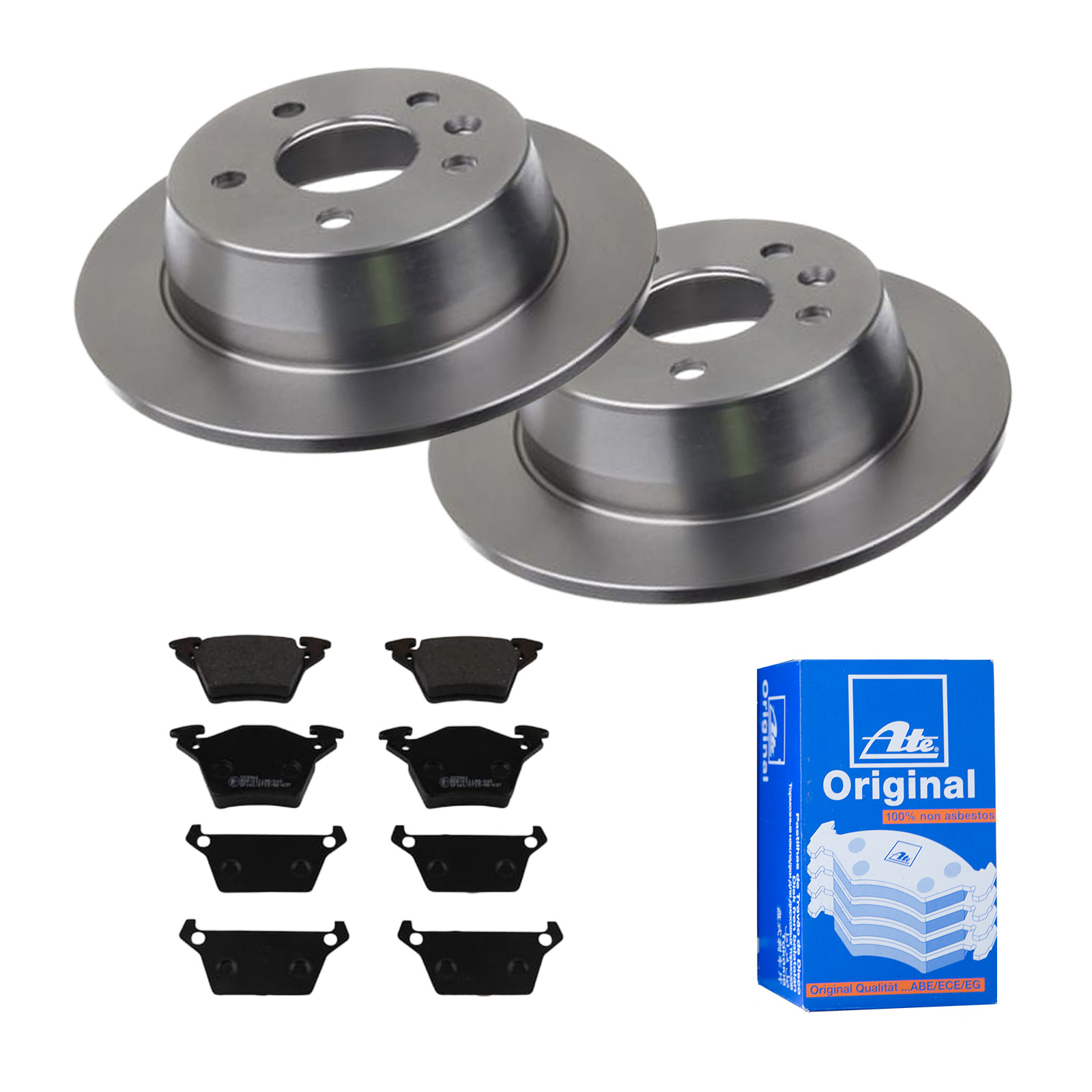 ATE Bremsensatz, Scheibenbremse ijf141exc9 Hinterachse Voll 280mm 10mm für MERCEDES-BENZ
