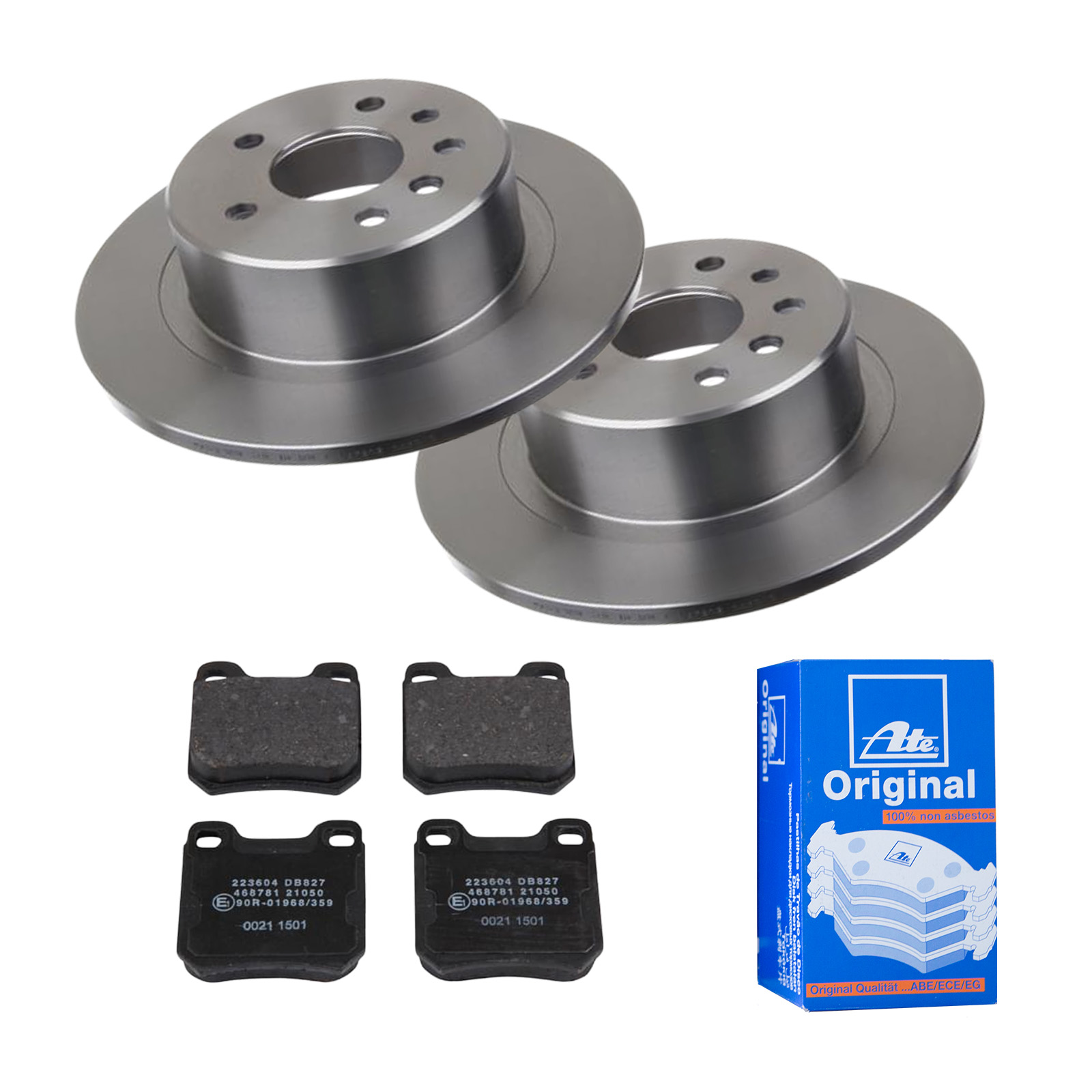ATE Bremsensatz, Scheibenbremse ijf141eyw5 Hinterachse Voll 286mm 12mm für VAUXHALL OPEL SAAB