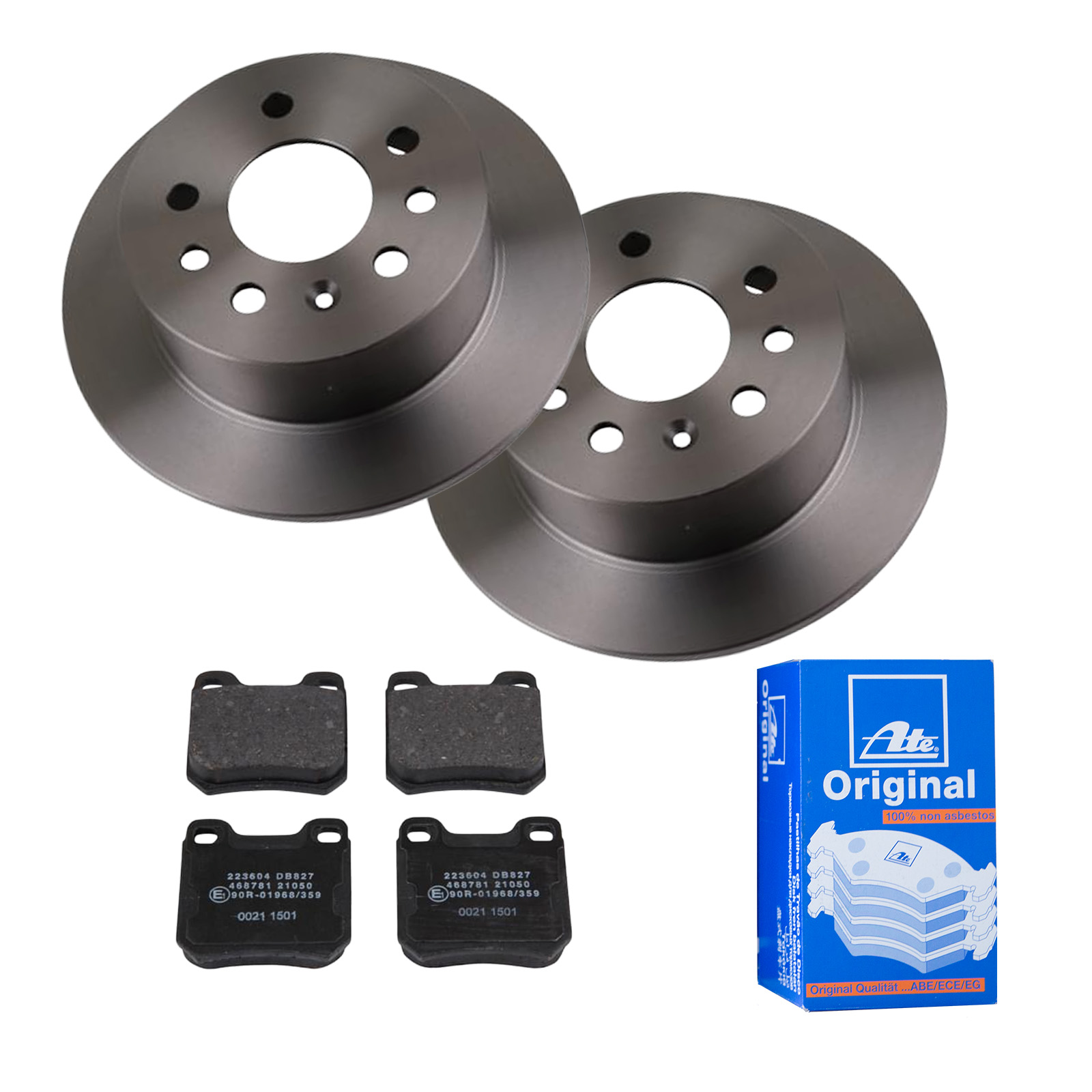 ATE Bremsensatz, Scheibenbremse ijf141f1j5 Hinterachse Voll 260mm 10mm für OPEL VAUXHALL SAAB