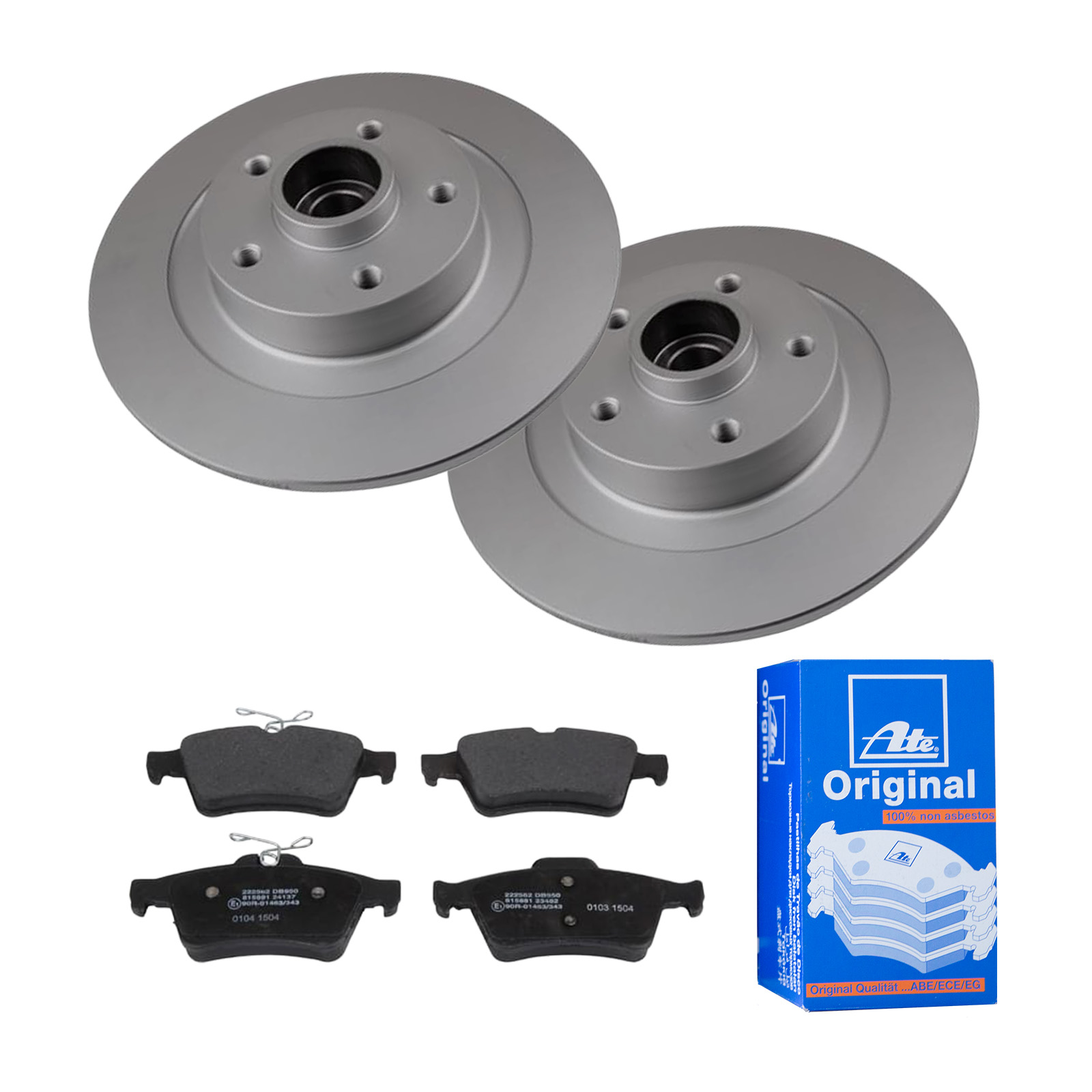 ATE Bremsensatz, Scheibenbremse ijf141f217 Hinterachse Voll 300mm 11mm für RENAULT