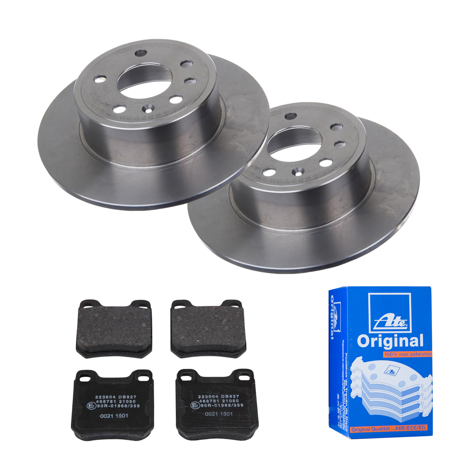 ATE Bremsensatz, Scheibenbremse ijf141f2t5 Hinterachse Voll 286mm 10mm für VAUXHALL OPEL SAAB