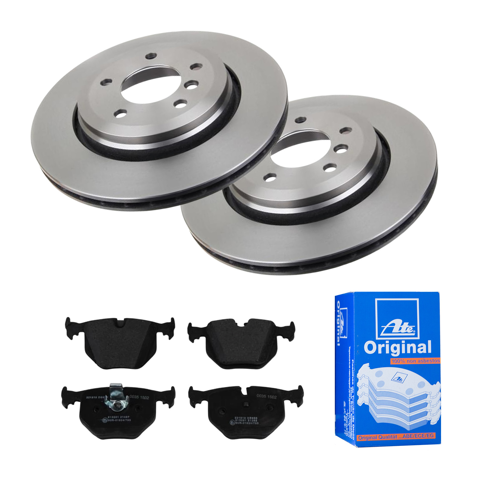 ATE Bremsensatz, Scheibenbremse ijf141f6w5 Hinterachse belüftet 320mm 22mm für BMW LAND ROVER