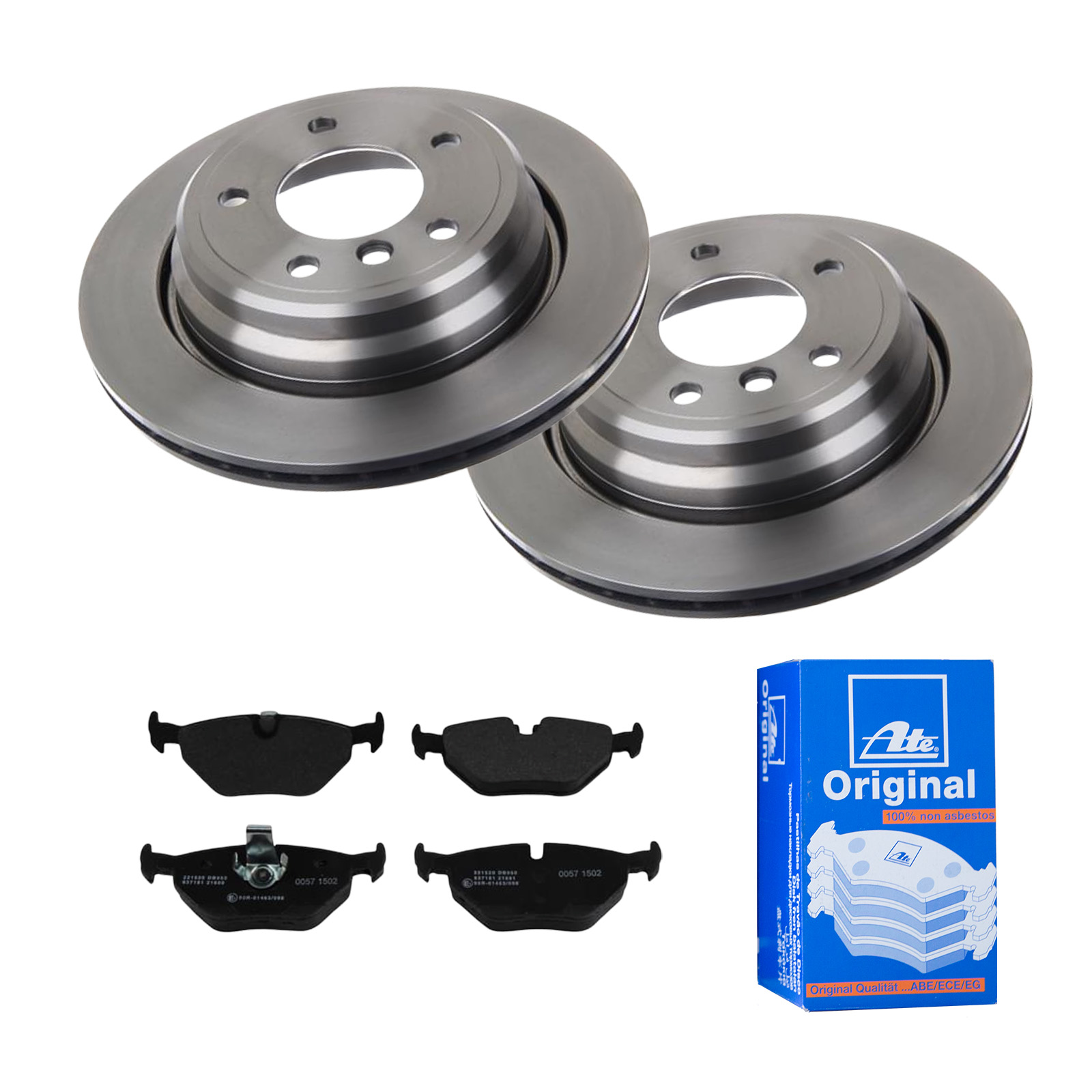 ATE Bremsensatz, Scheibenbremse ijf141f7h7 Hinterachse belüftet 298mm 20mm für BMW