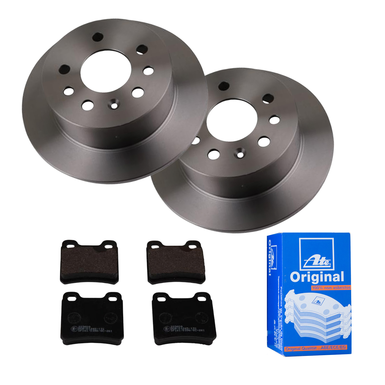 ATE Bremsensatz, Scheibenbremse ijf141f9r5 Hinterachse Voll 260mm 10mm für OPEL VAUXHALL SAAB