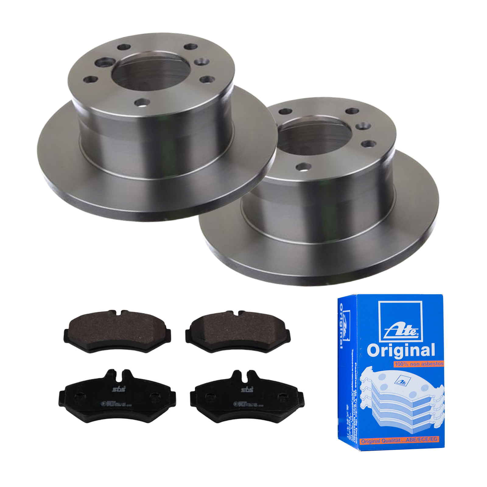 ATE Bremsensatz, Scheibenbremse ijf141fb55 Hinterachse Voll 272mm 16mm für VAG MERCEDES-BENZ
