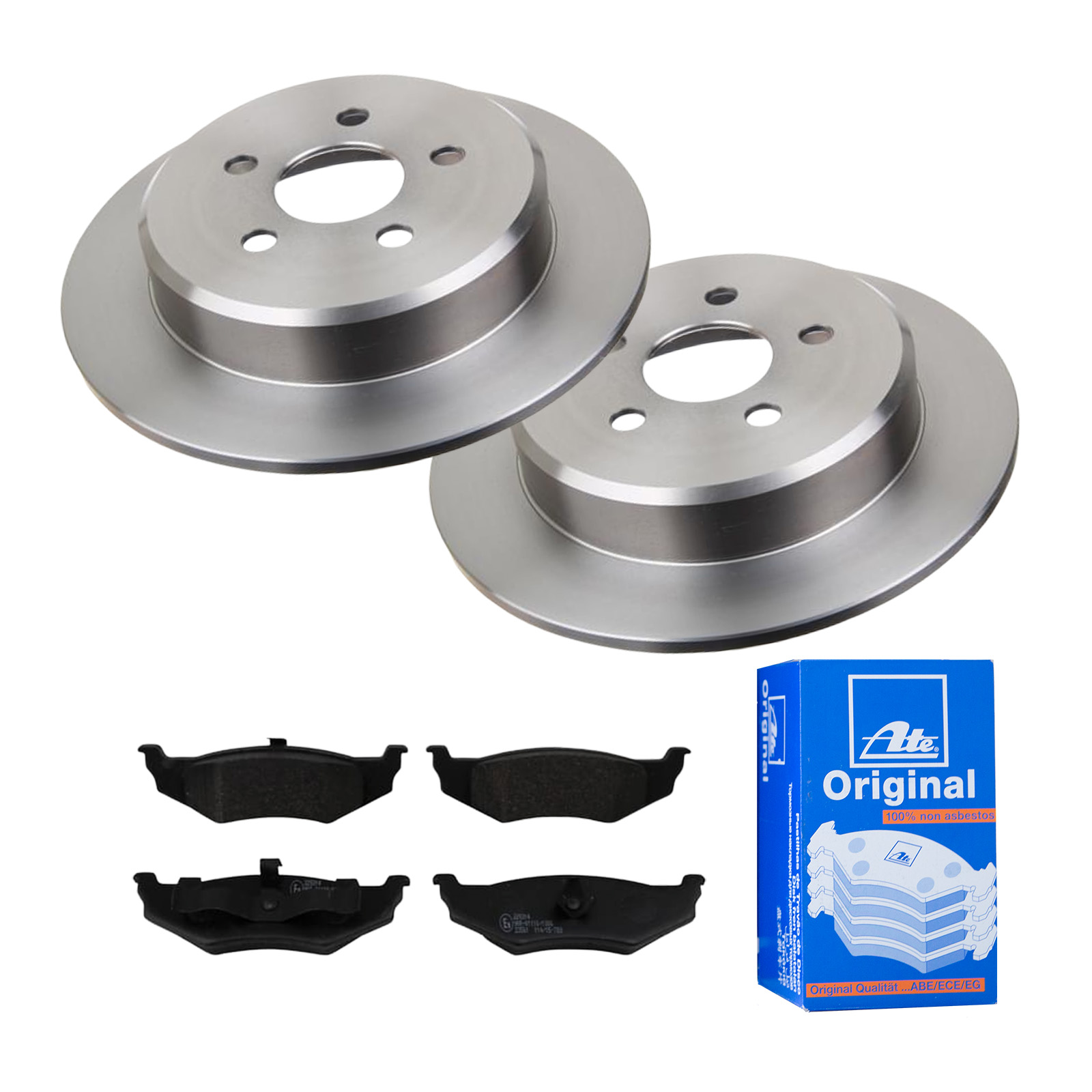 ATE Bremsensatz, Scheibenbremse ijf141fbf1 Hinterachse Voll 270mm 9mm für CHRYSLER